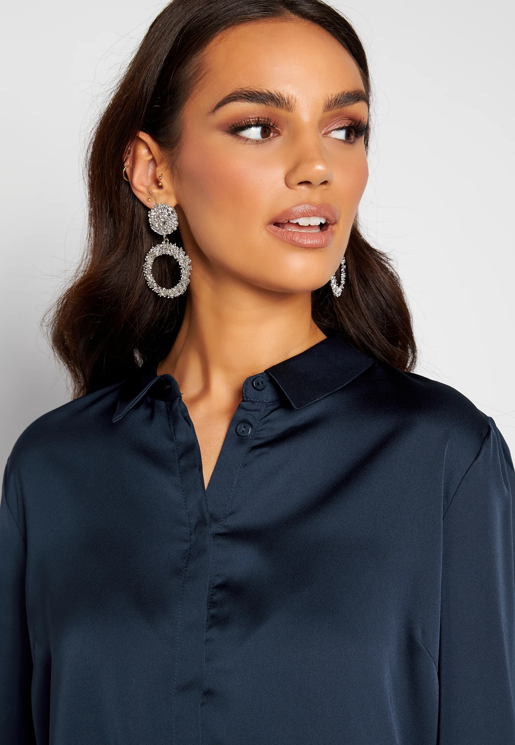 Ellette Satin L/S Shirt - Image 4