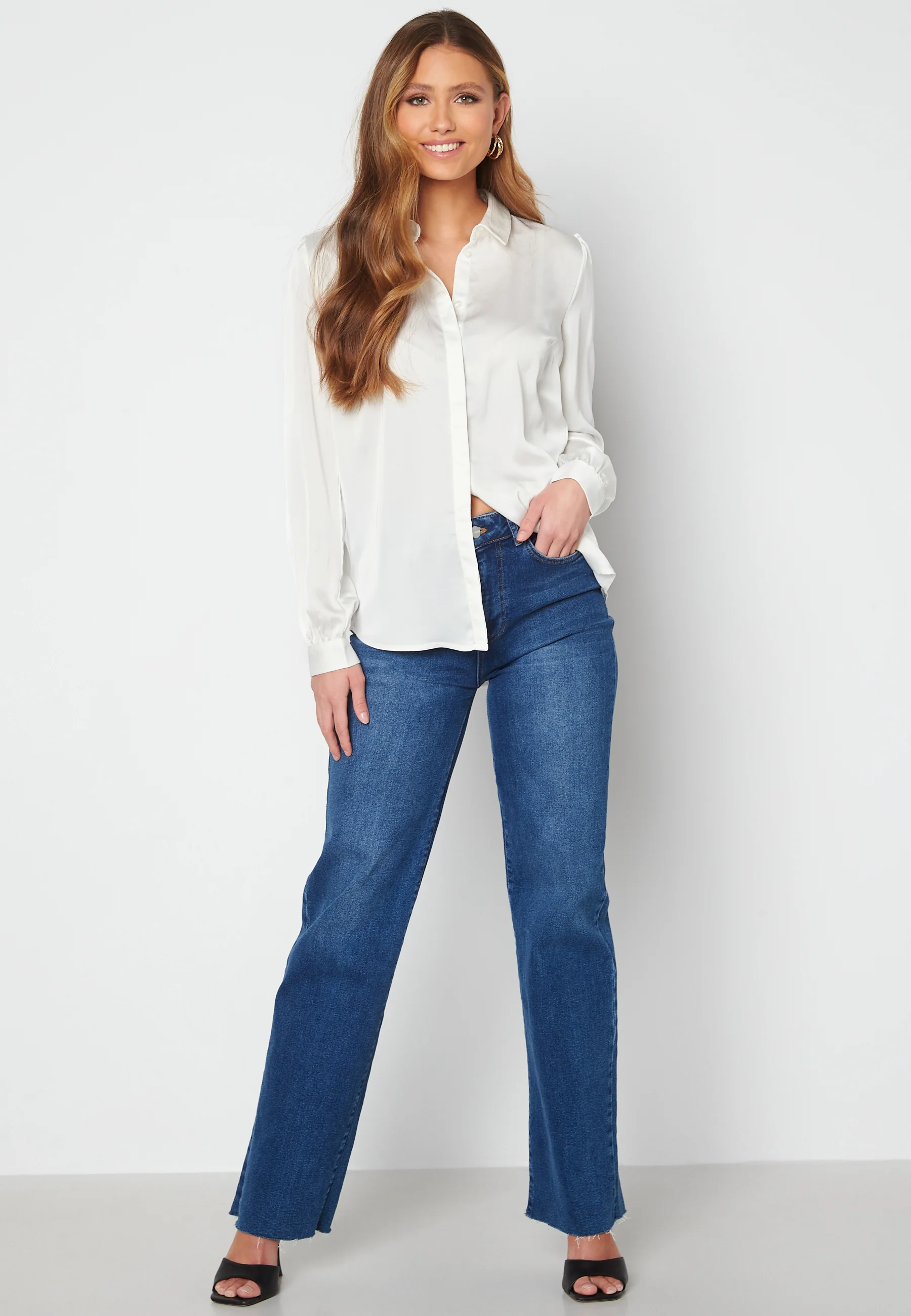 Ellette Satin L/S Shirt - Image 2