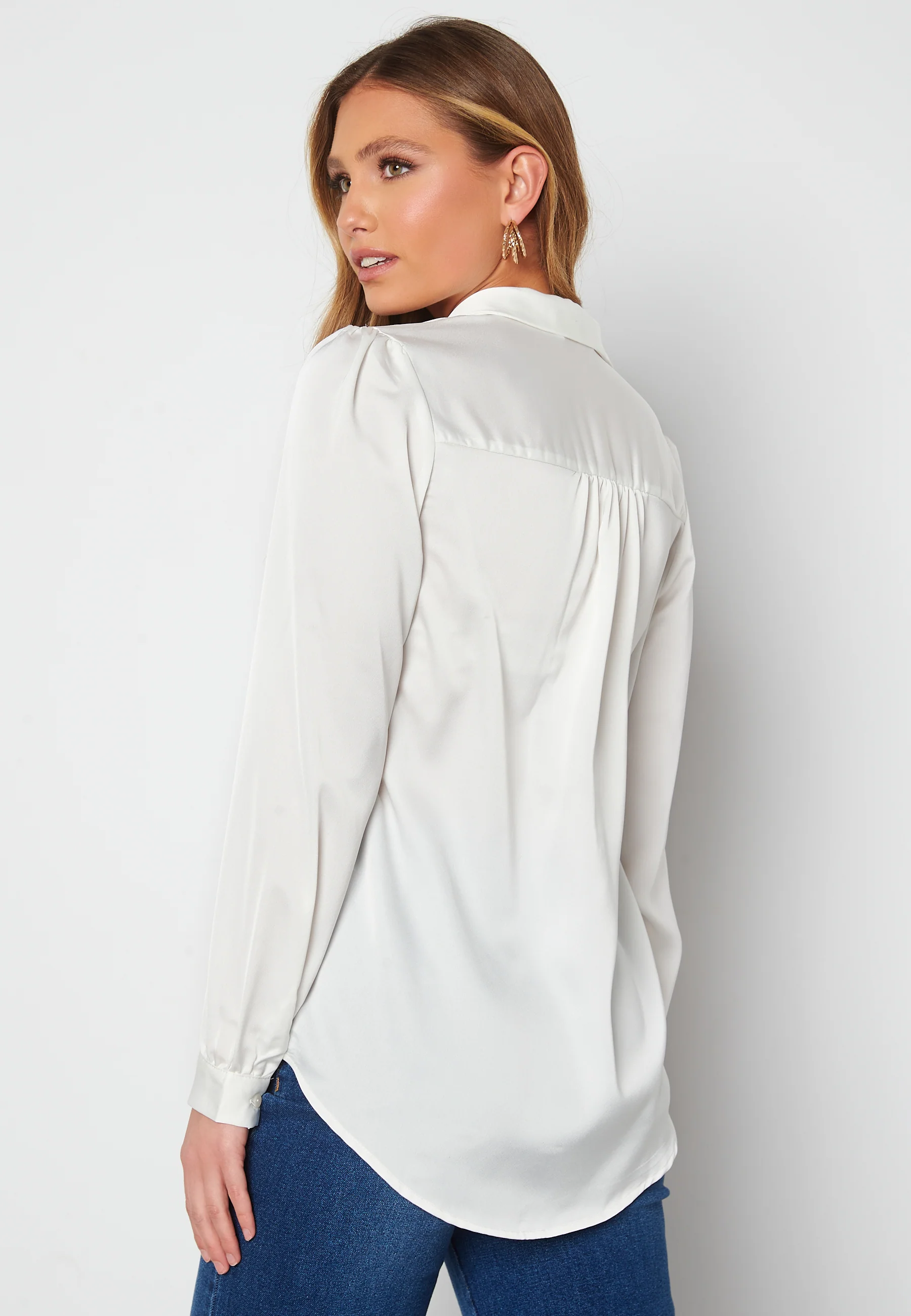 Ellette Satin L/S Shirt - Image 3