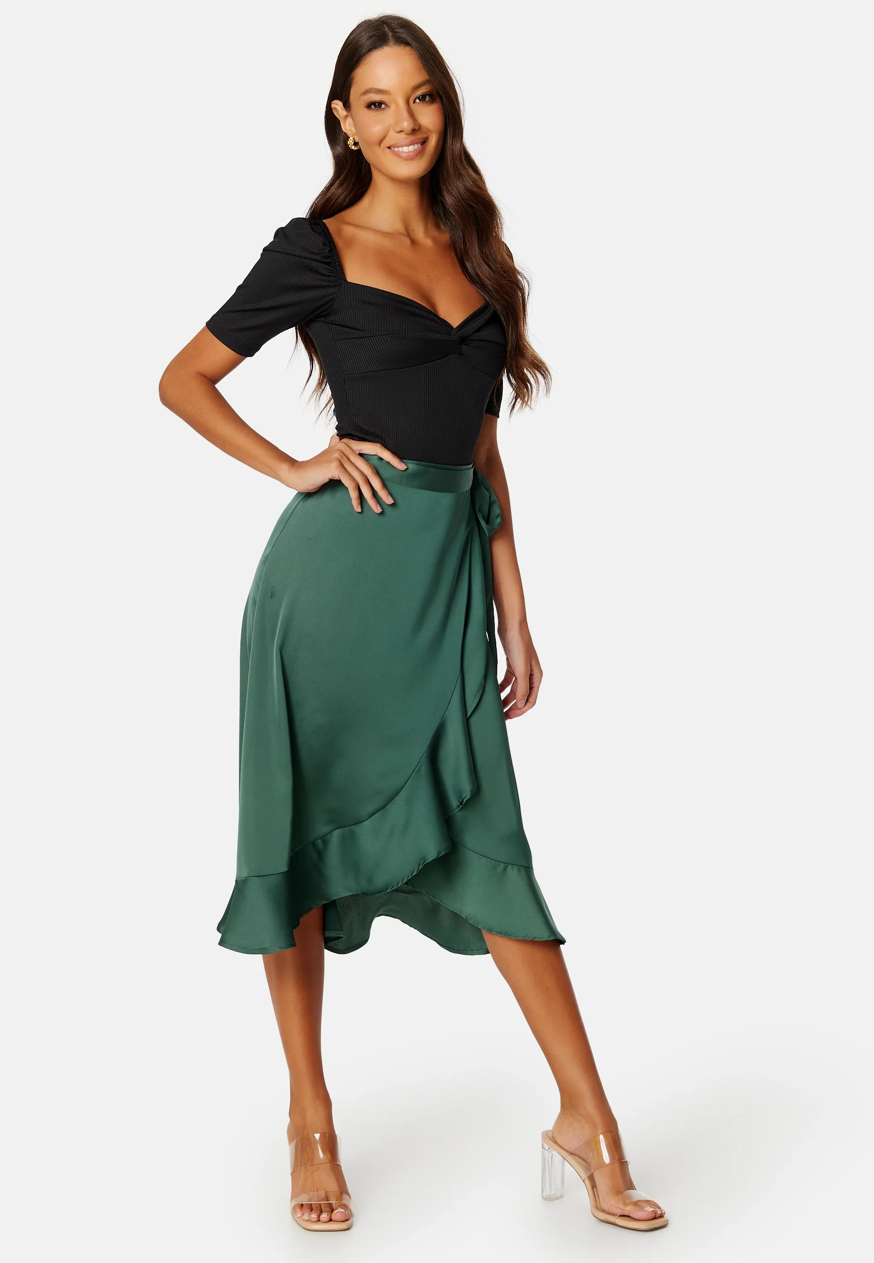 Ellette Wrap HW Skirt - Image 2