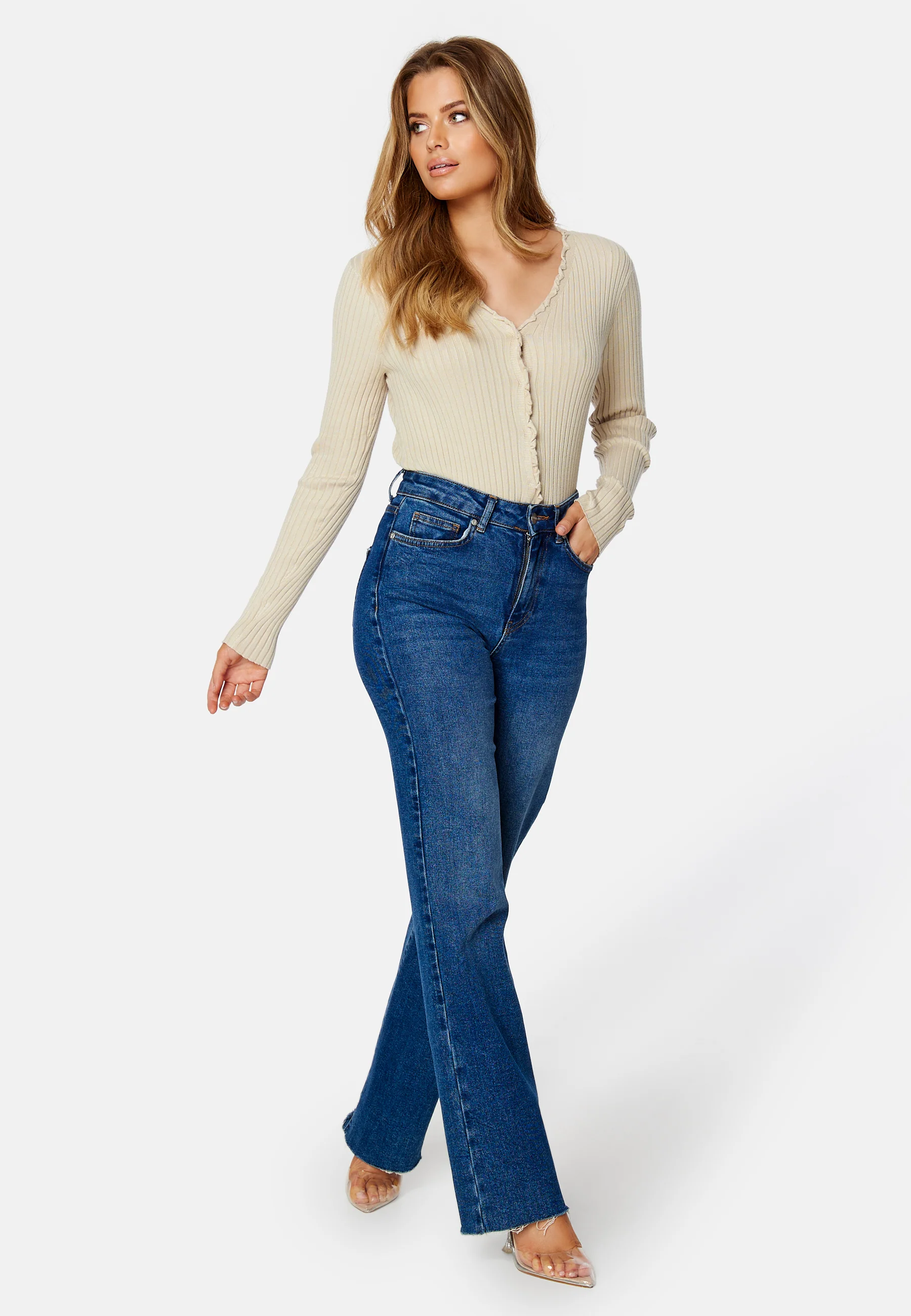 Elly LS Frill Cardigan Core - Image 2