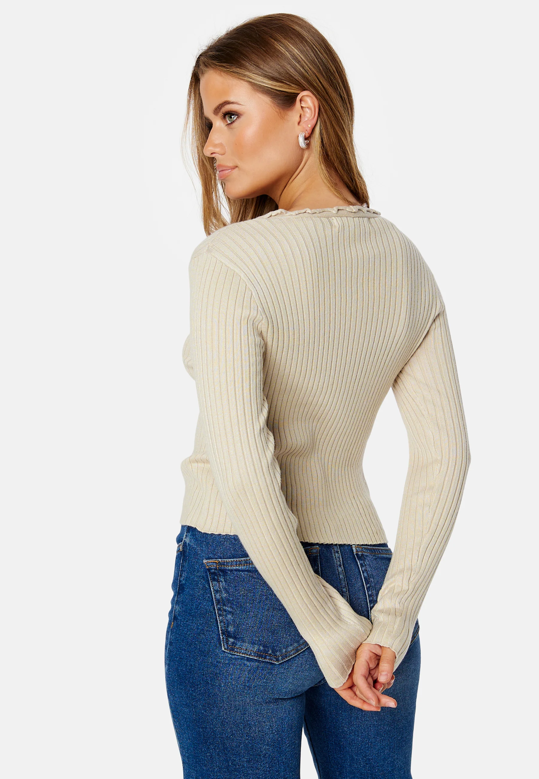 Elly LS Frill Cardigan Core - Image 3