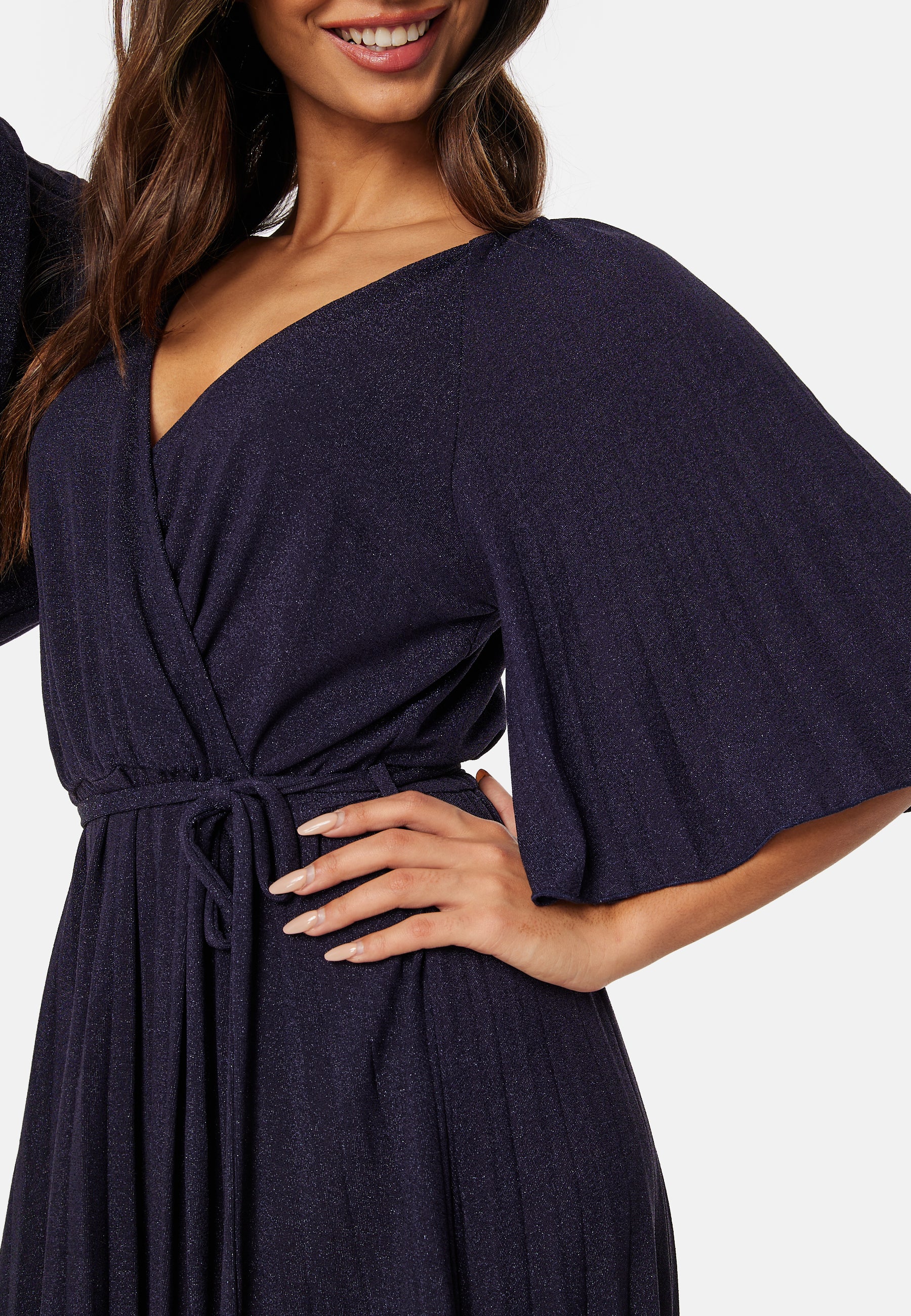 Elsina Pleated Sparkling Dress - Image 3