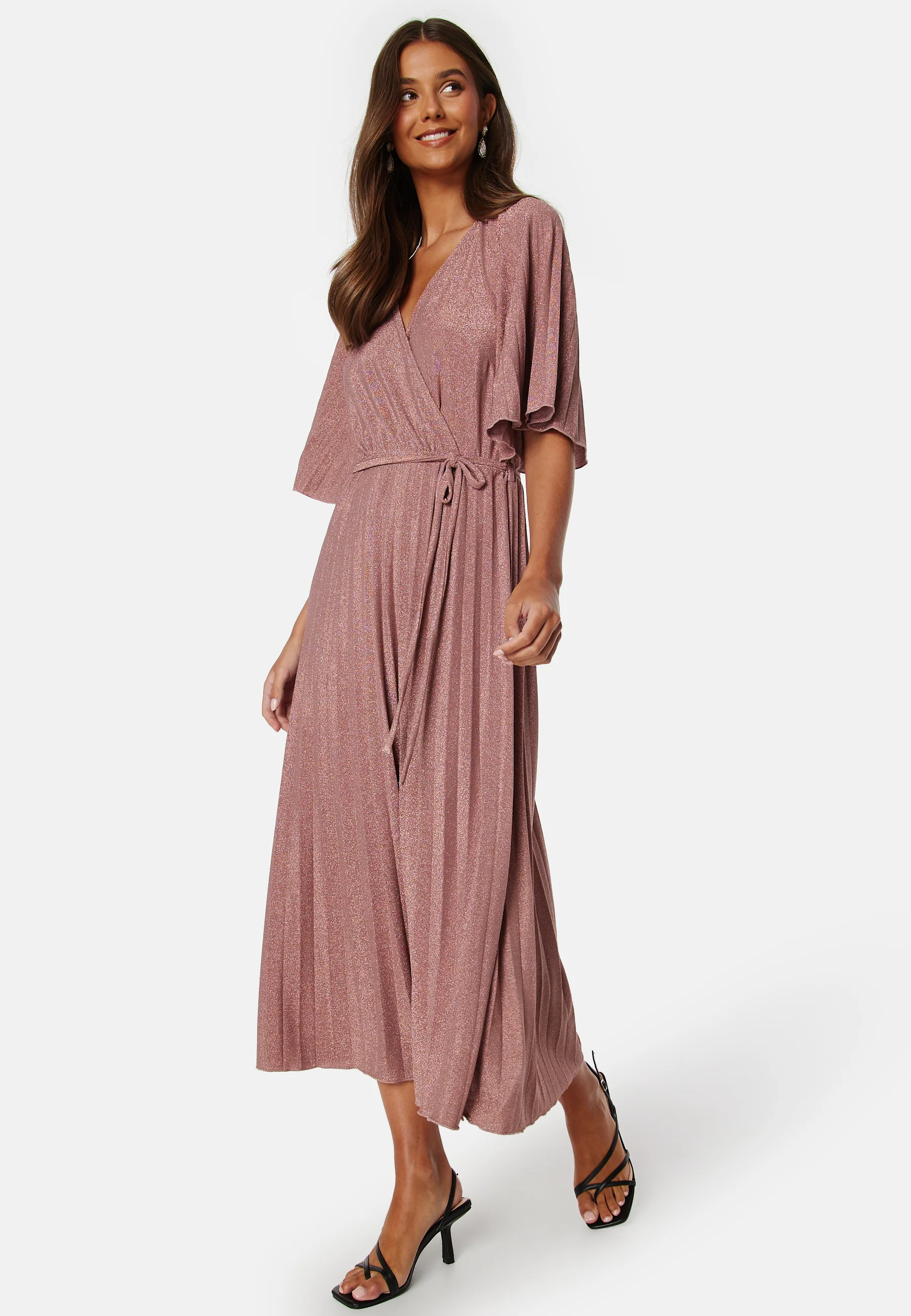 Elsina Pleated Sparkling Dress