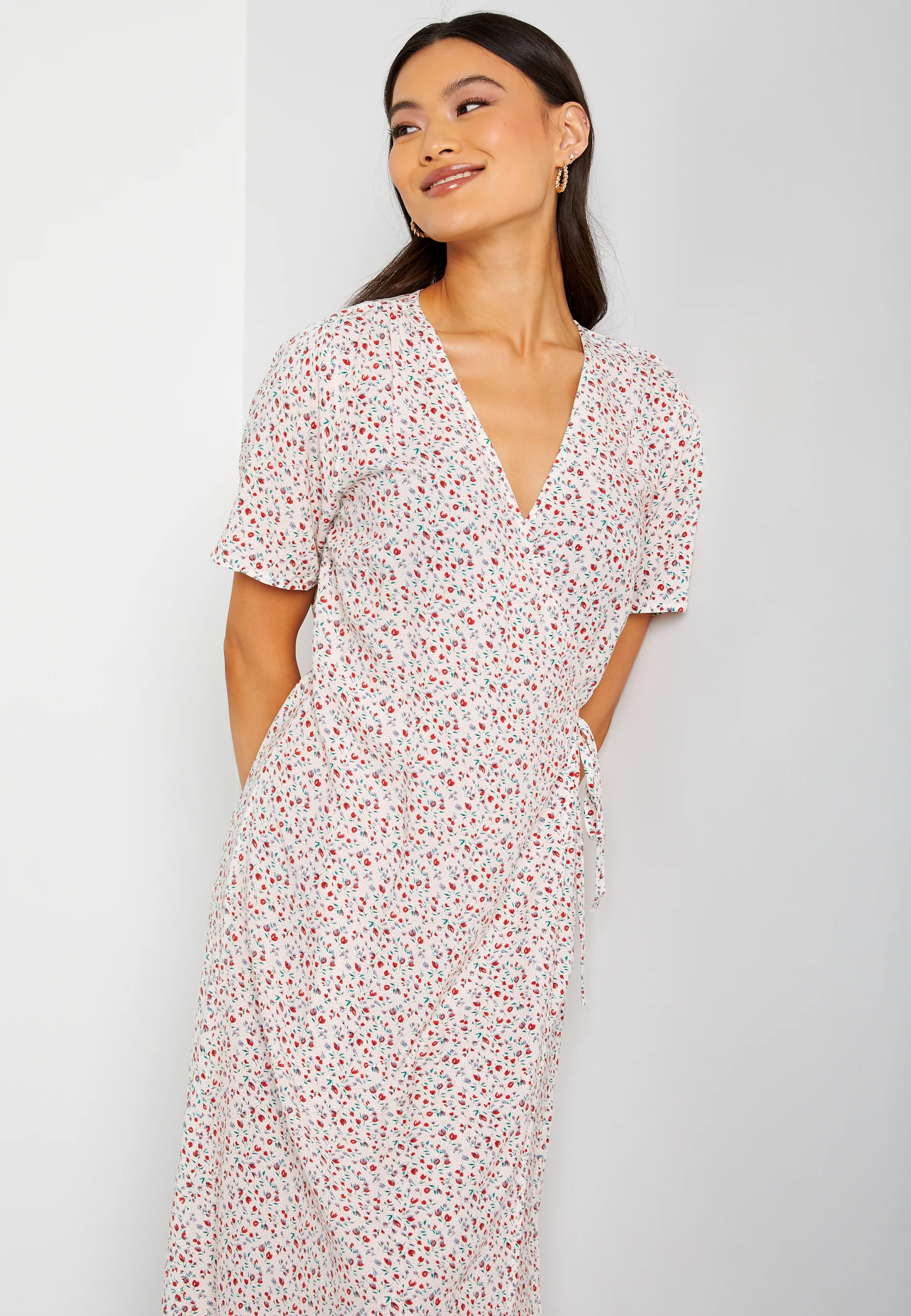 Ema Elise L/S Long Wrap Dress - Image 3