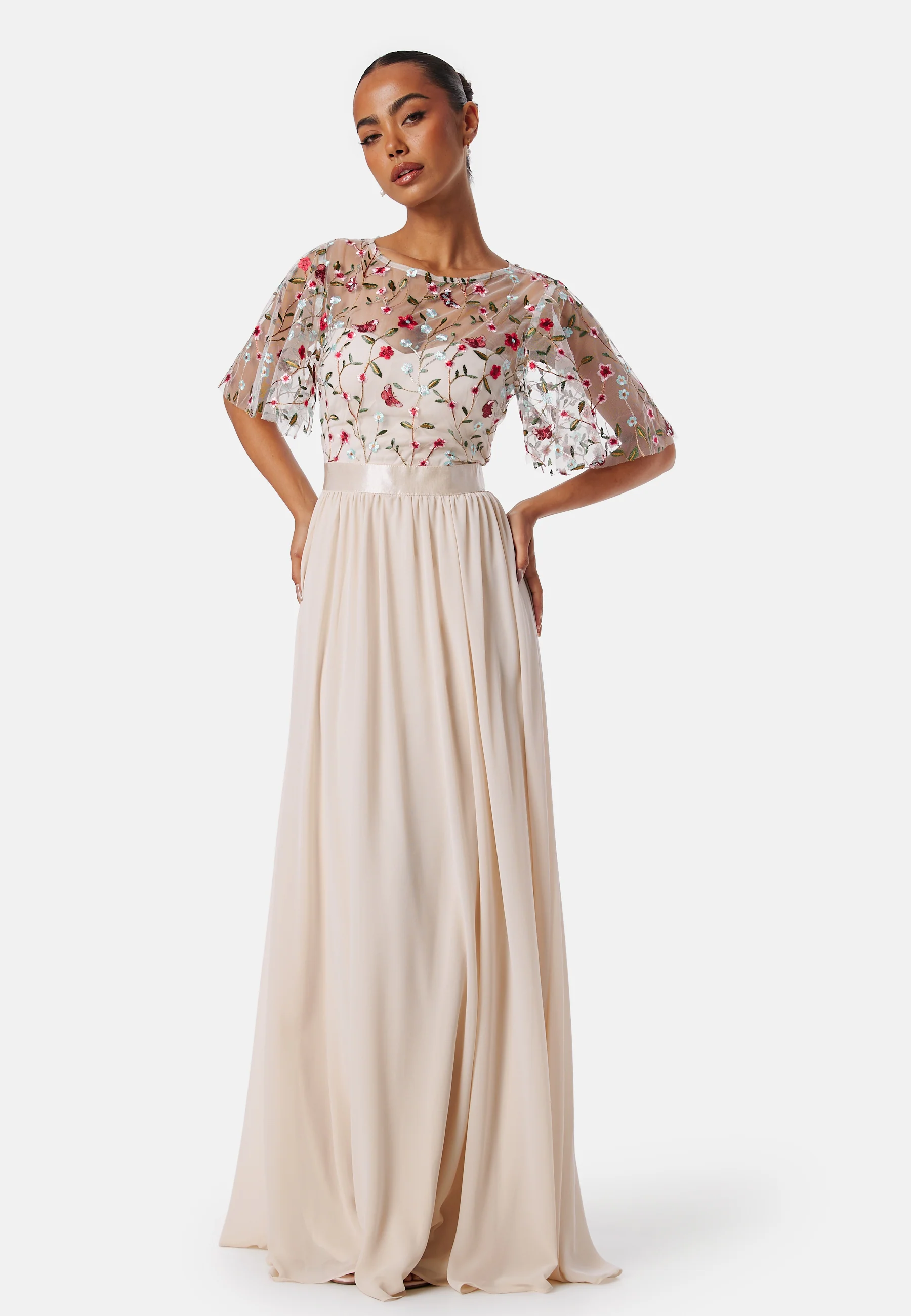 Embroidered Bodice Flutter Max