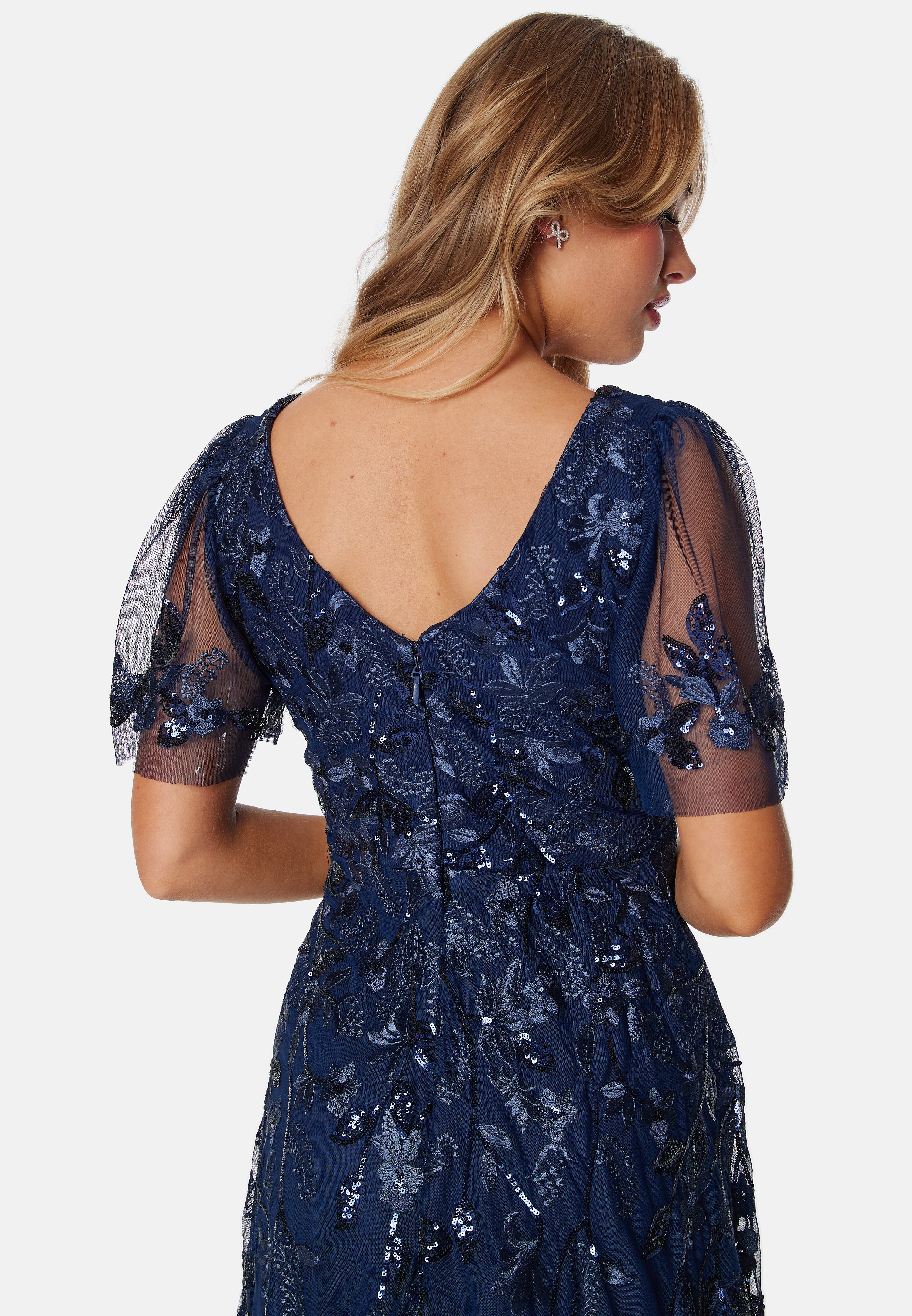 Embroidered Flutter Maxi Dress - Image 4