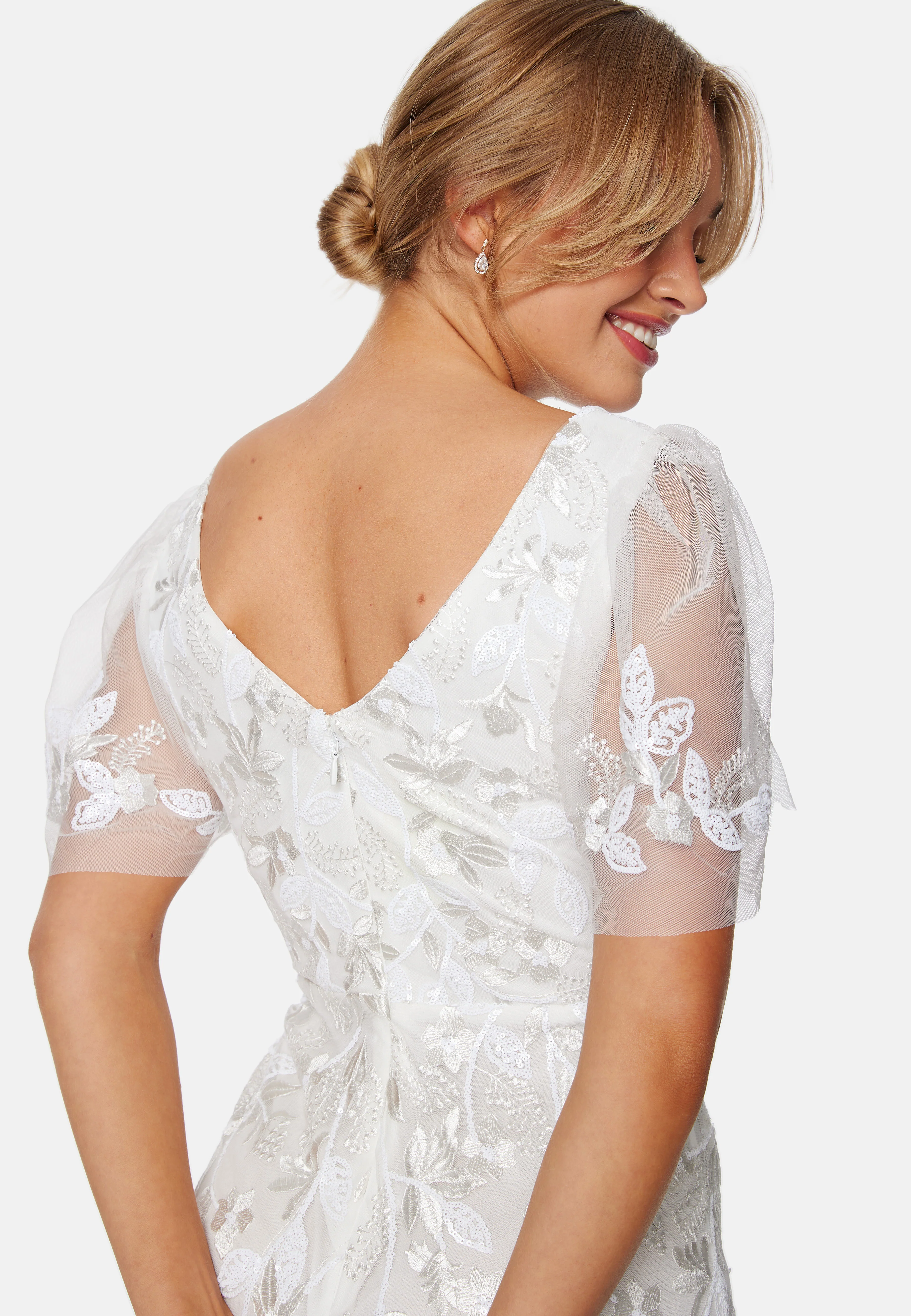 Embroidered Flutter Maxi Dress - Image 4