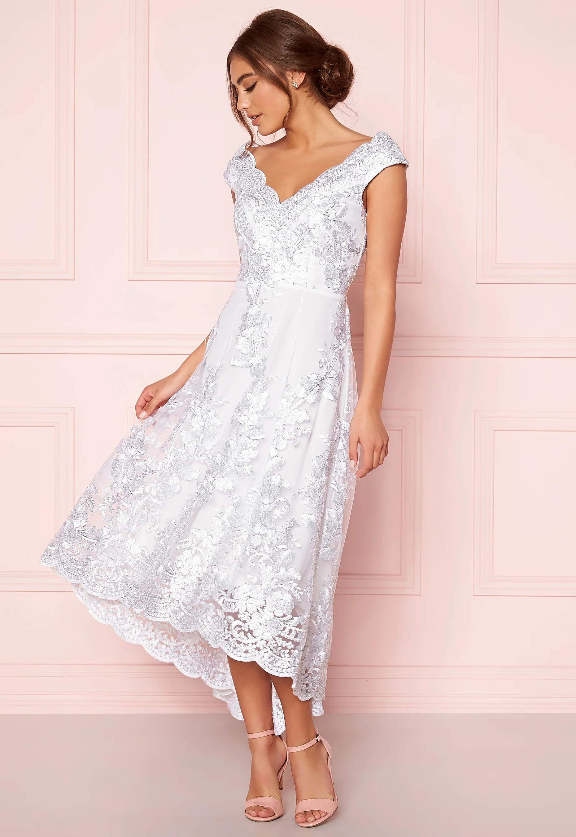 Embroidered Lace Dress - Image 2