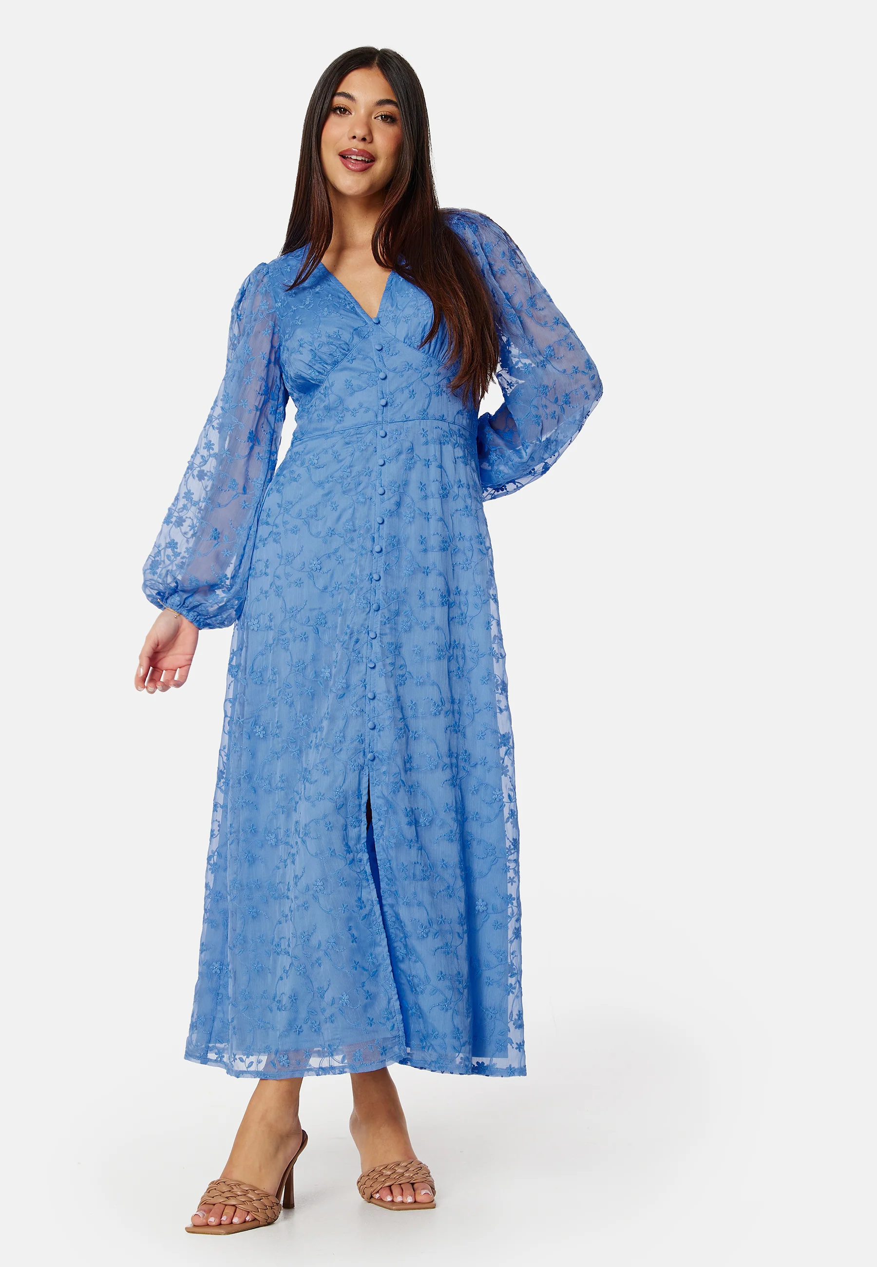 Embroidered Midi Dress - Image 2