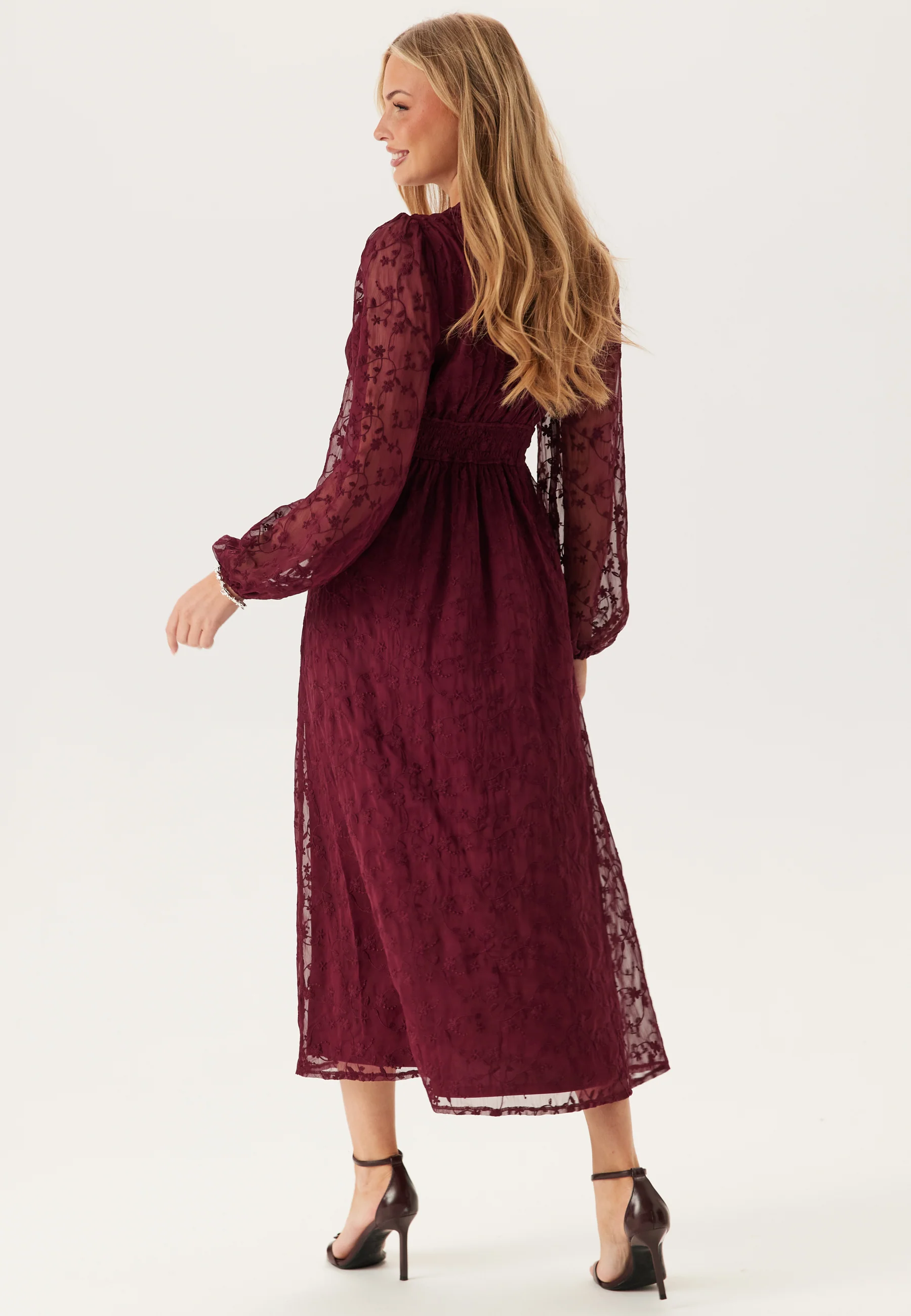 Embroidered Midi Dress - Image 3
