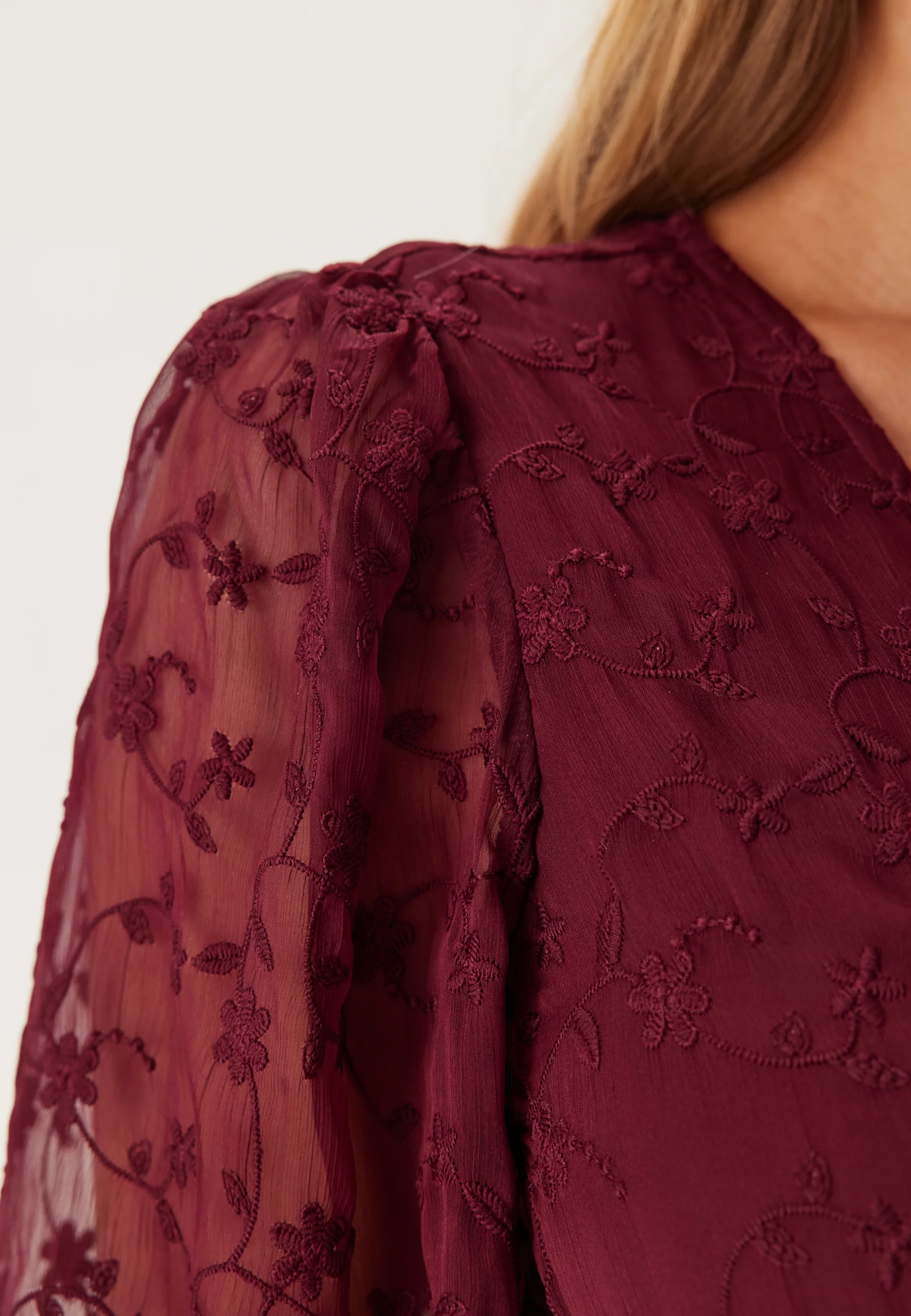 Embroidered Midi Dress - Image 6