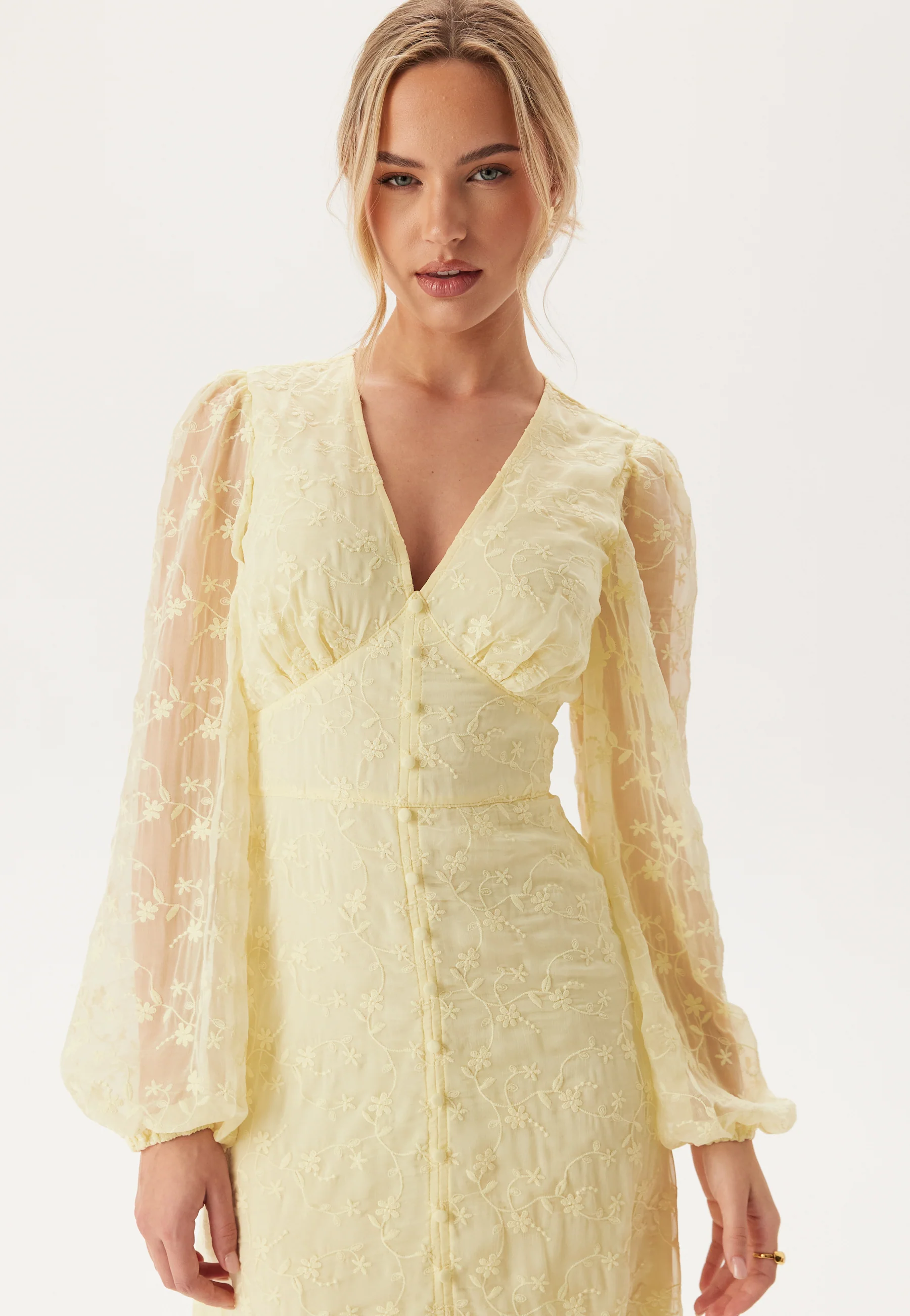 Embroidered Midi Dress - Image 5