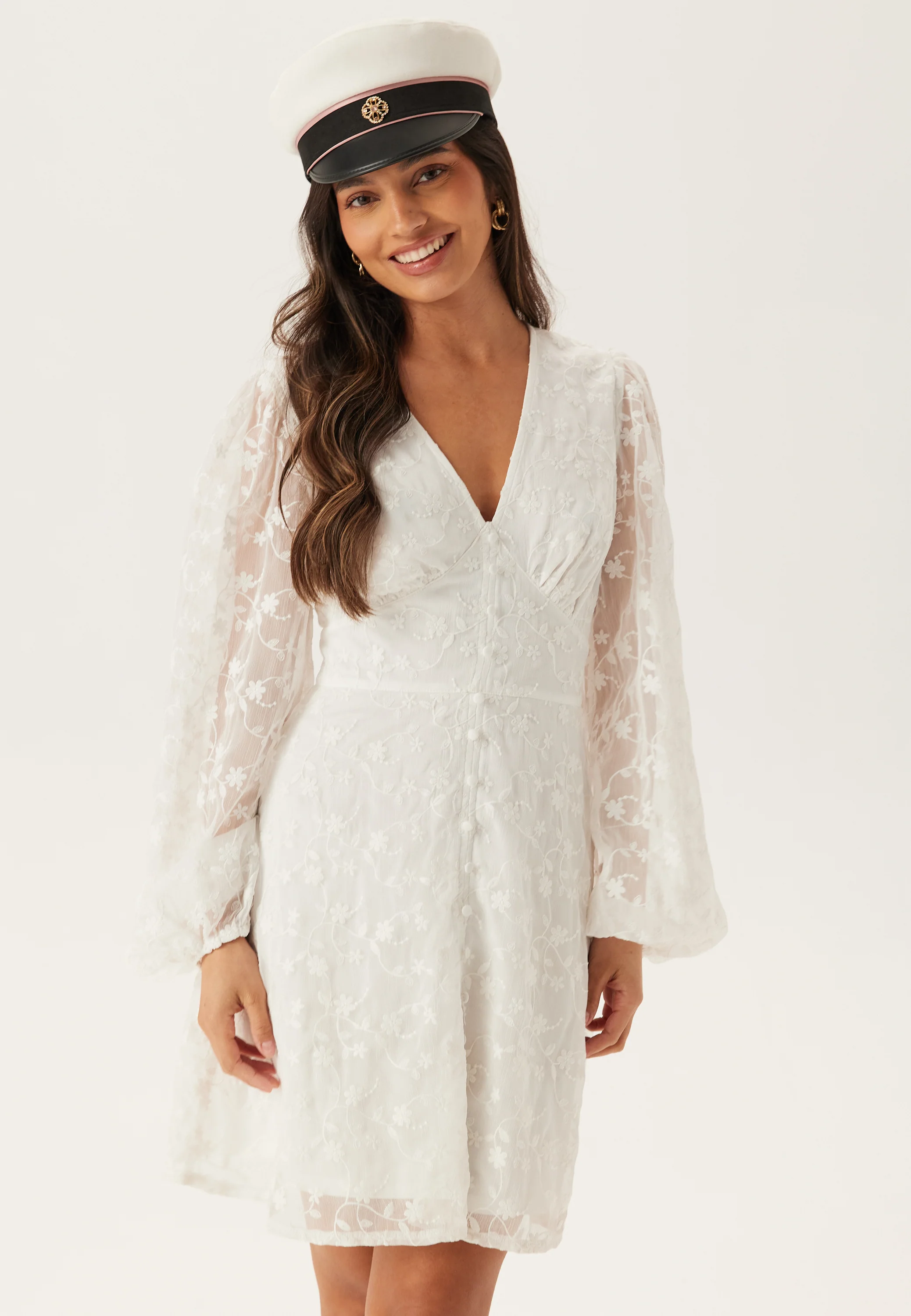 Embroidered Short Dress