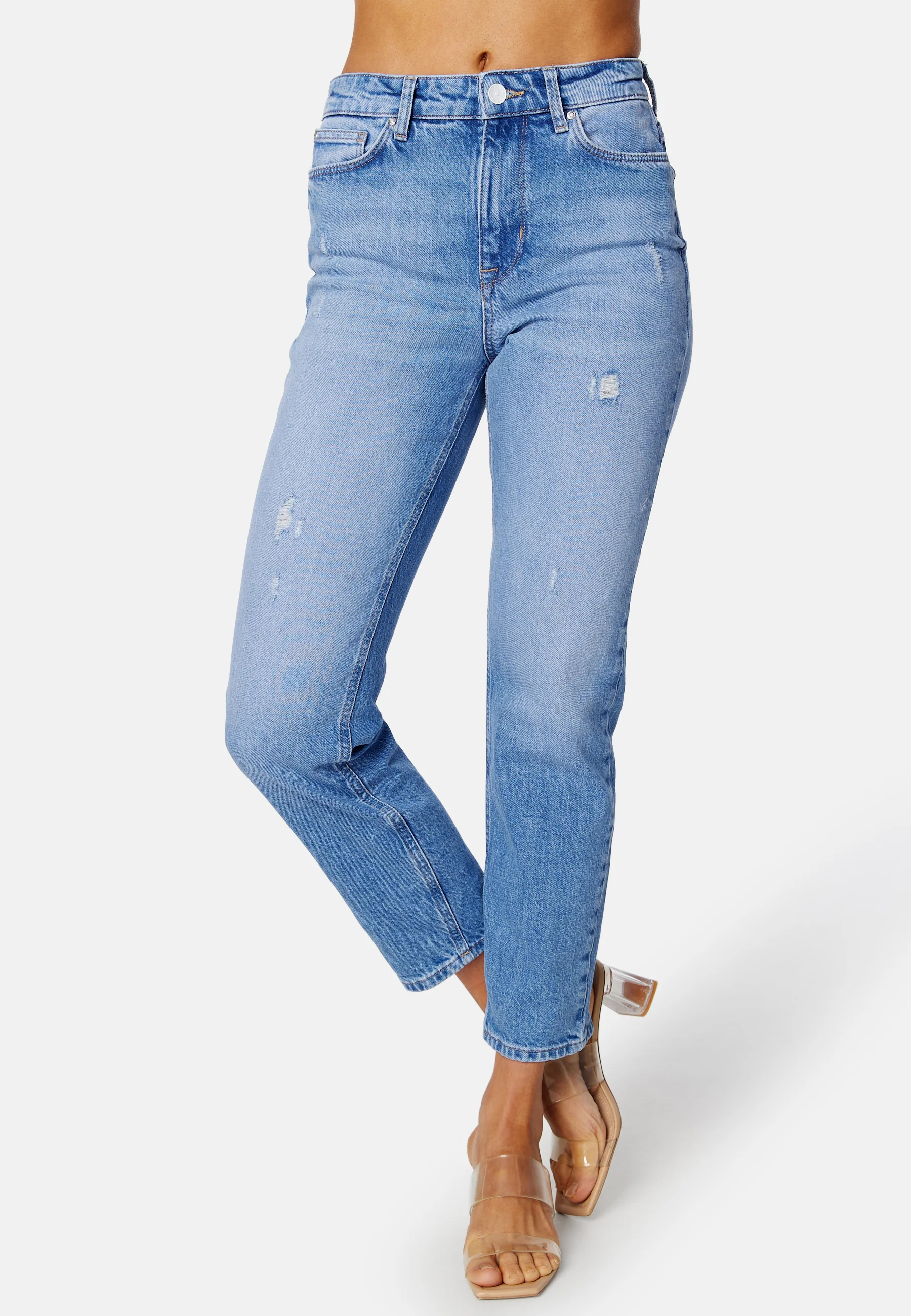 Emily HW Straight Ankle Jeans - Image 4