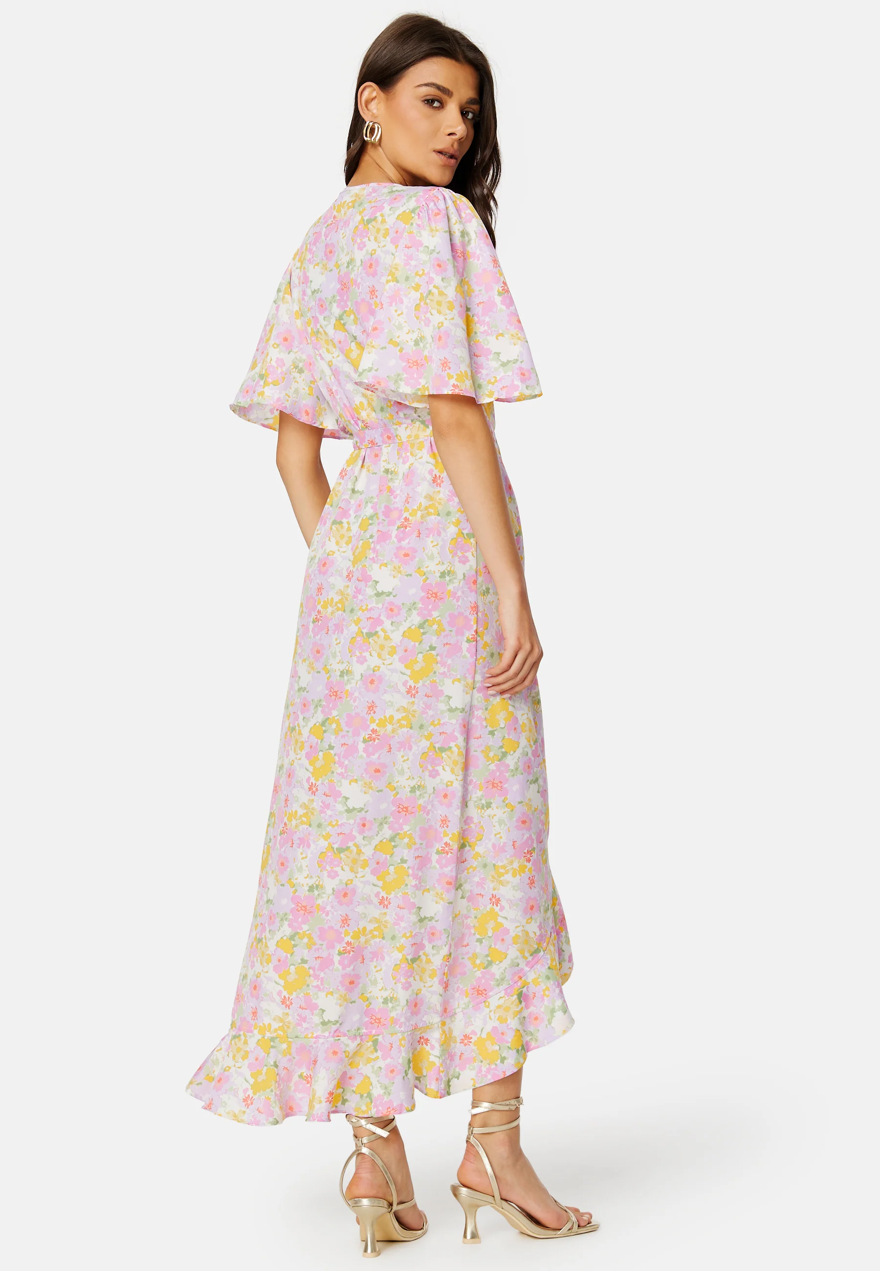 Emma Henna Long Wrap Dress - Image 2