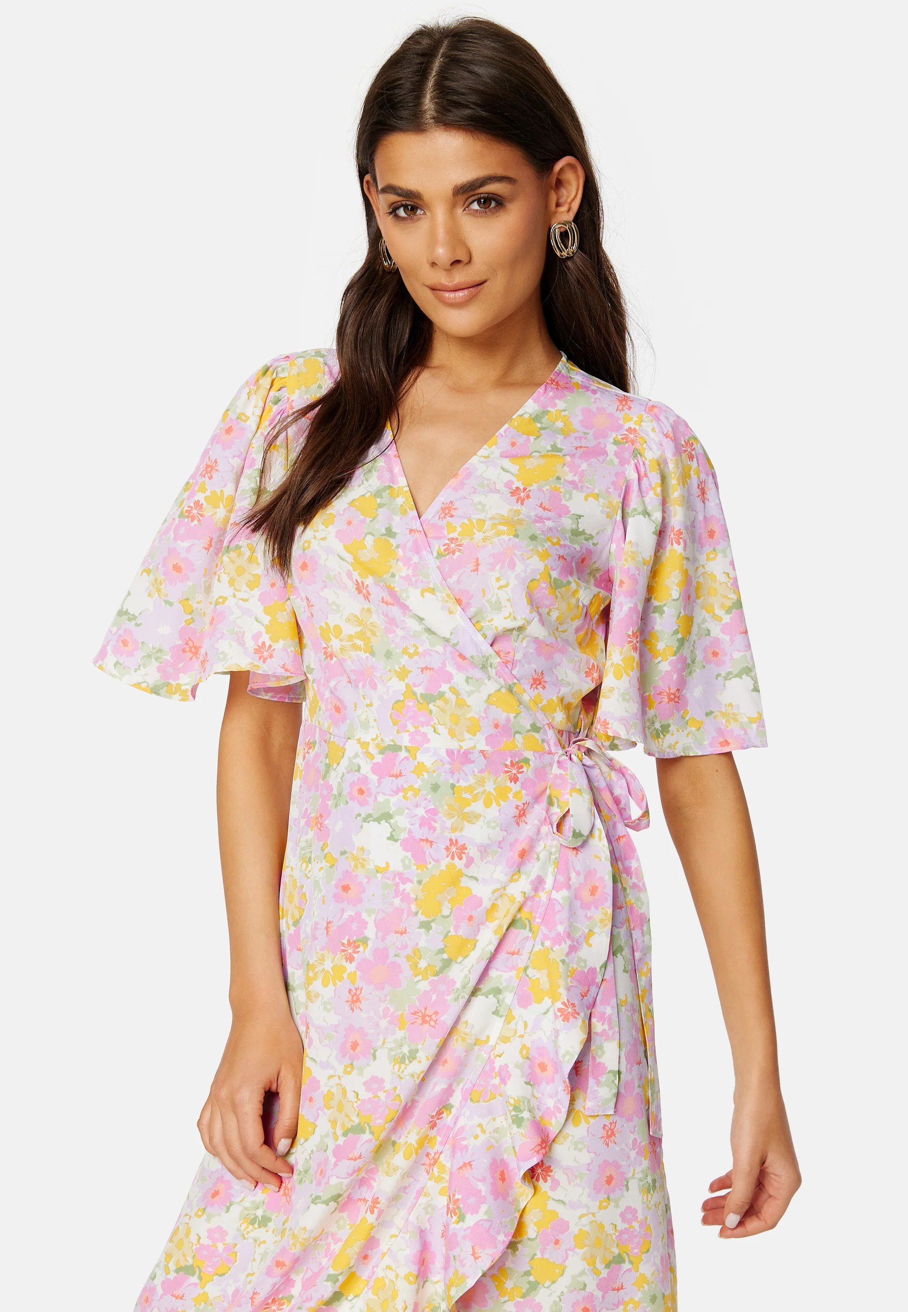 Emma Henna Long Wrap Dress - Image 3