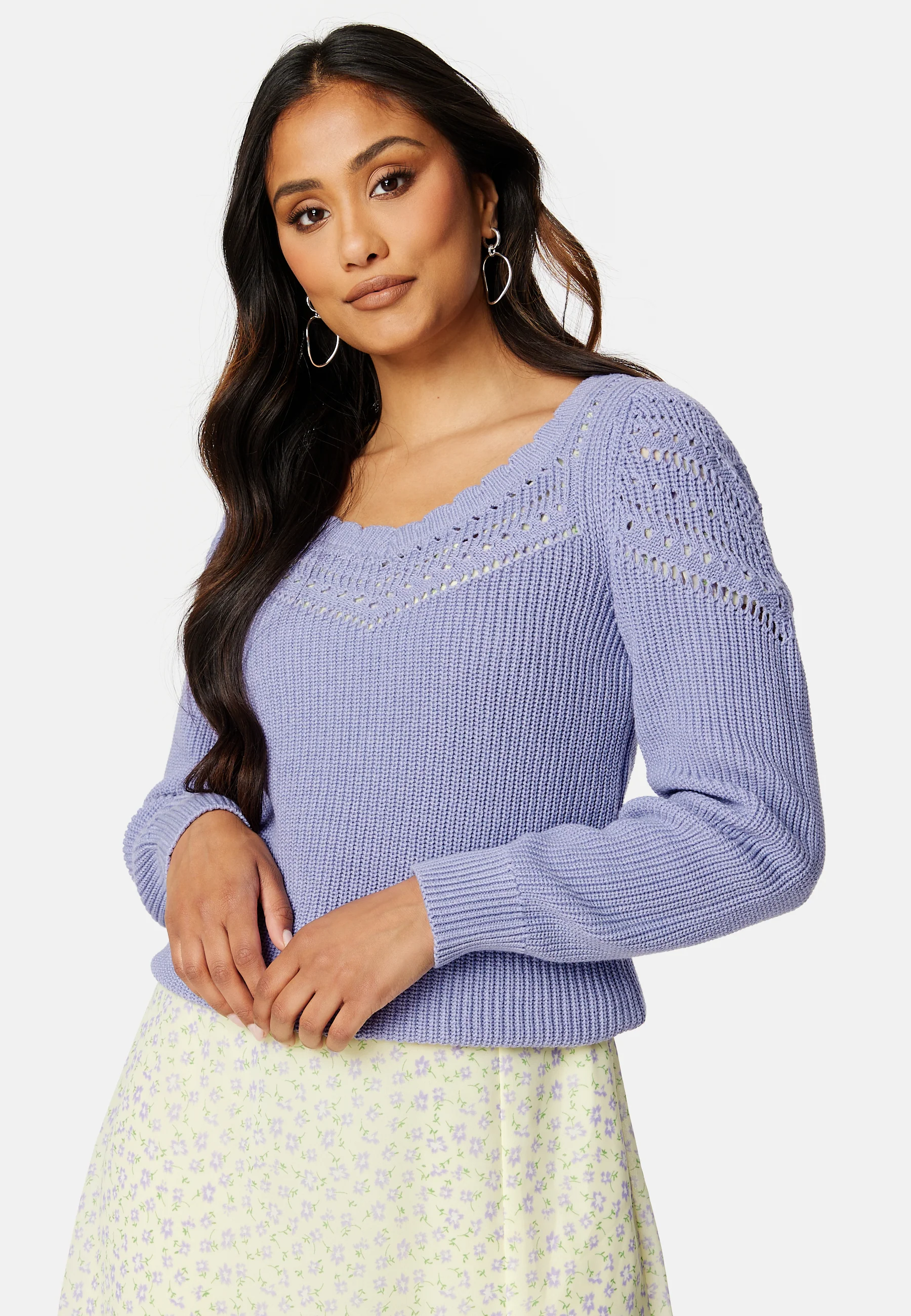 Emmy Sweetheart L/S Knit Top - Image 2