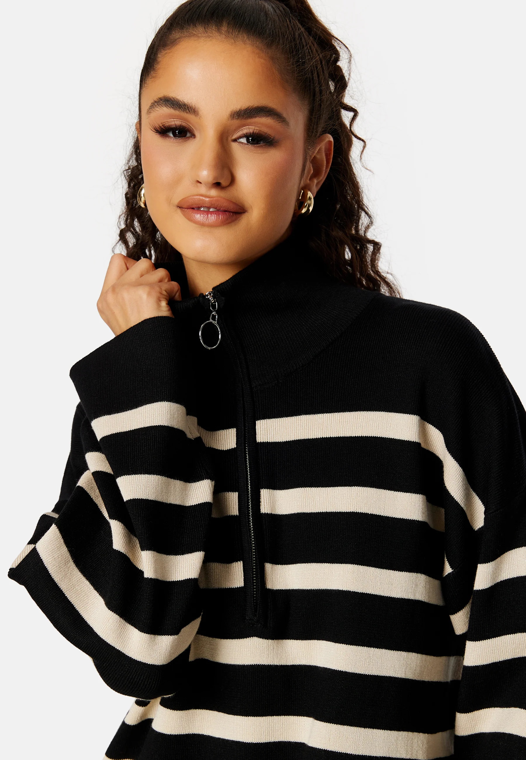 Ester L/S Knit Zip Pullover - Image 4
