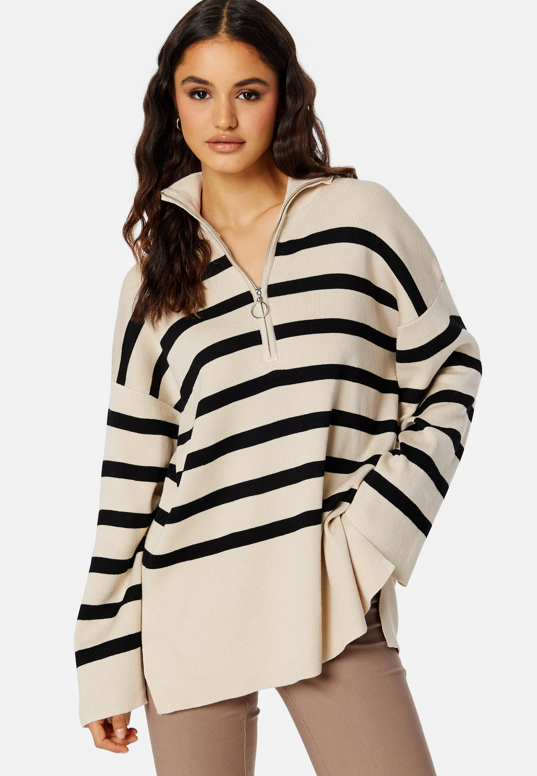 Ester L/S Knit Zip Pullover