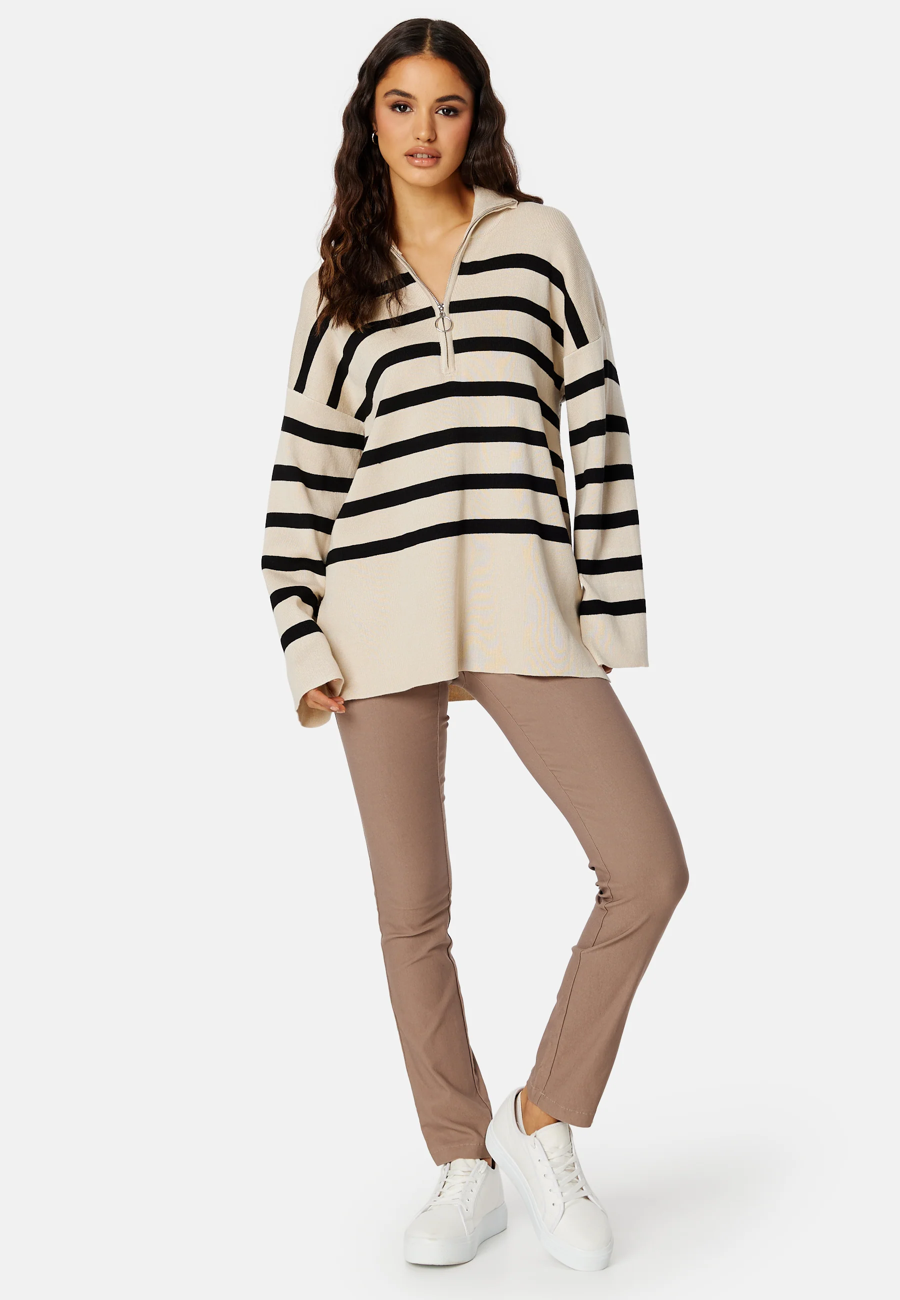 Ester L/S Knit Zip Pullover - Image 2