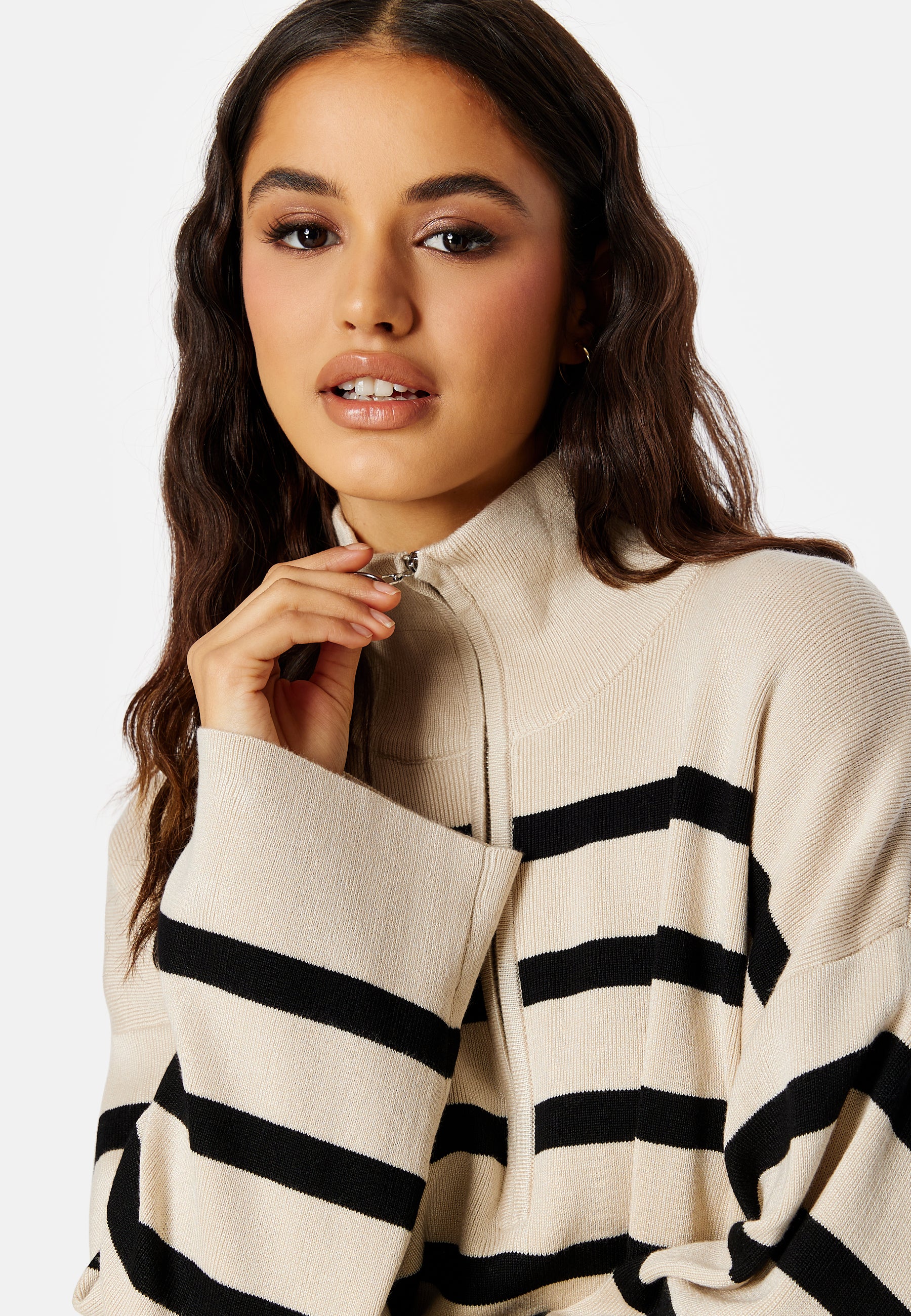Ester L/S Knit Zip Pullover - Image 4