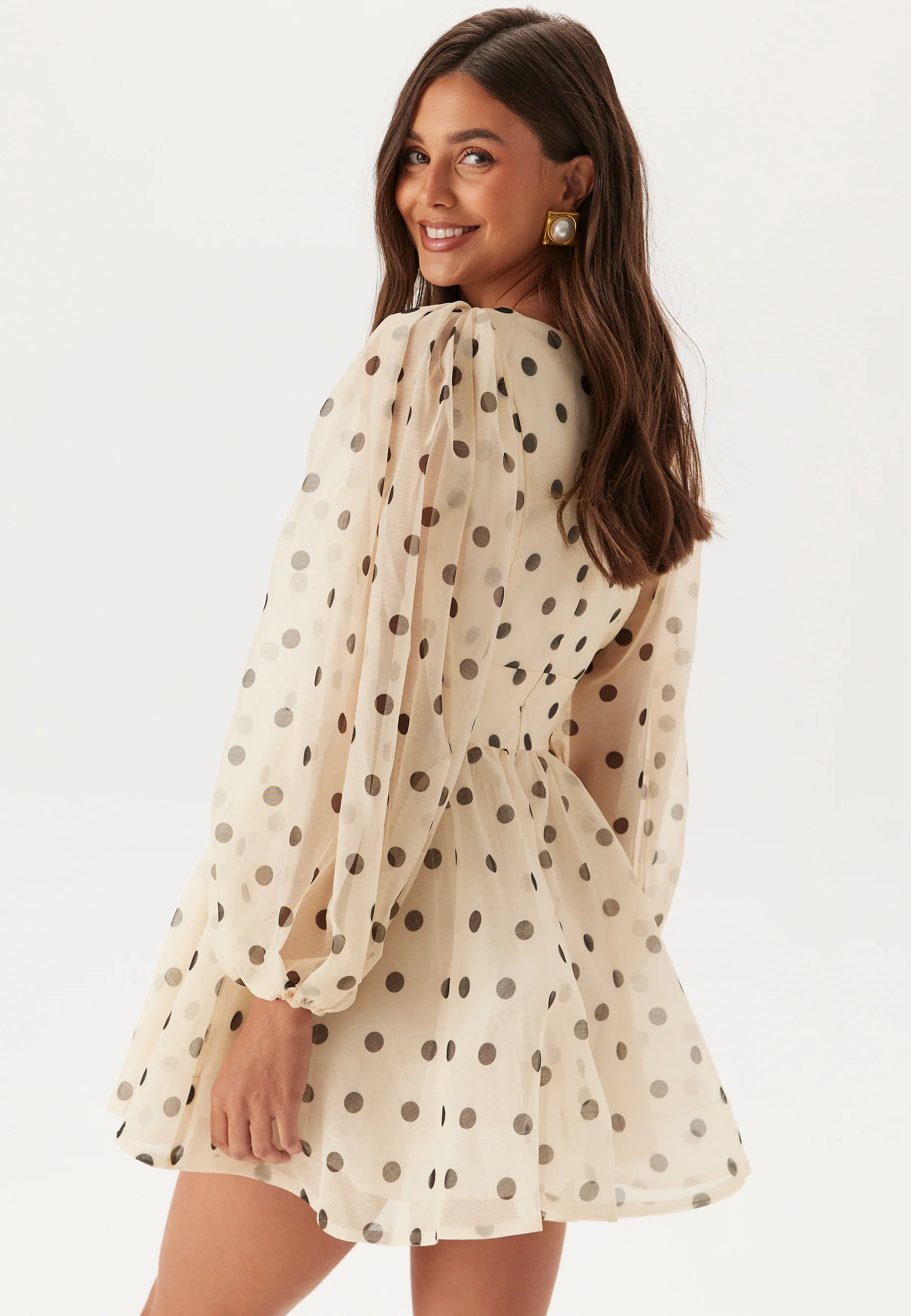 Eva Polka Dot Mini Dress - Image 2