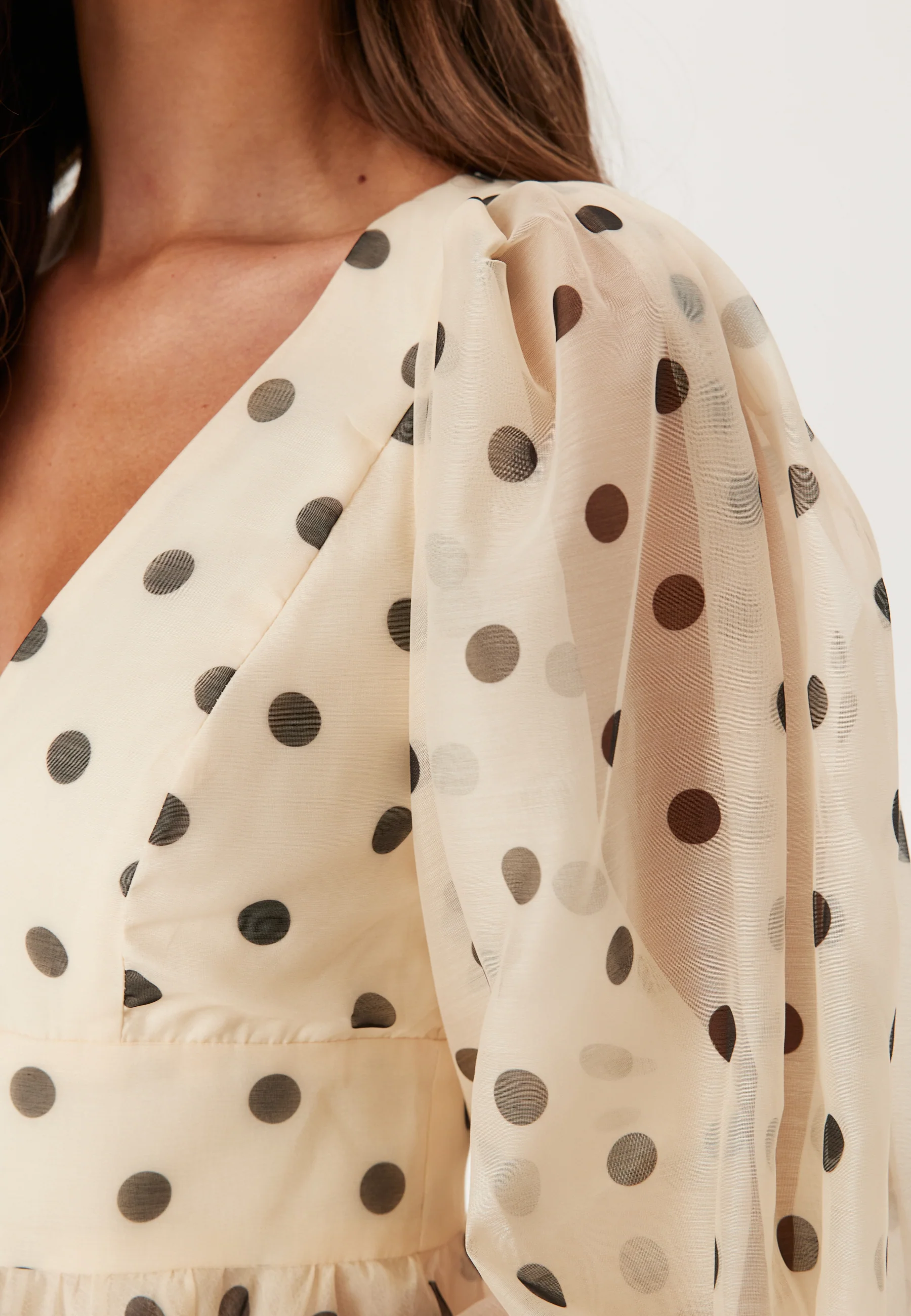 Eva Polka Dot Mini Dress - Image 4
