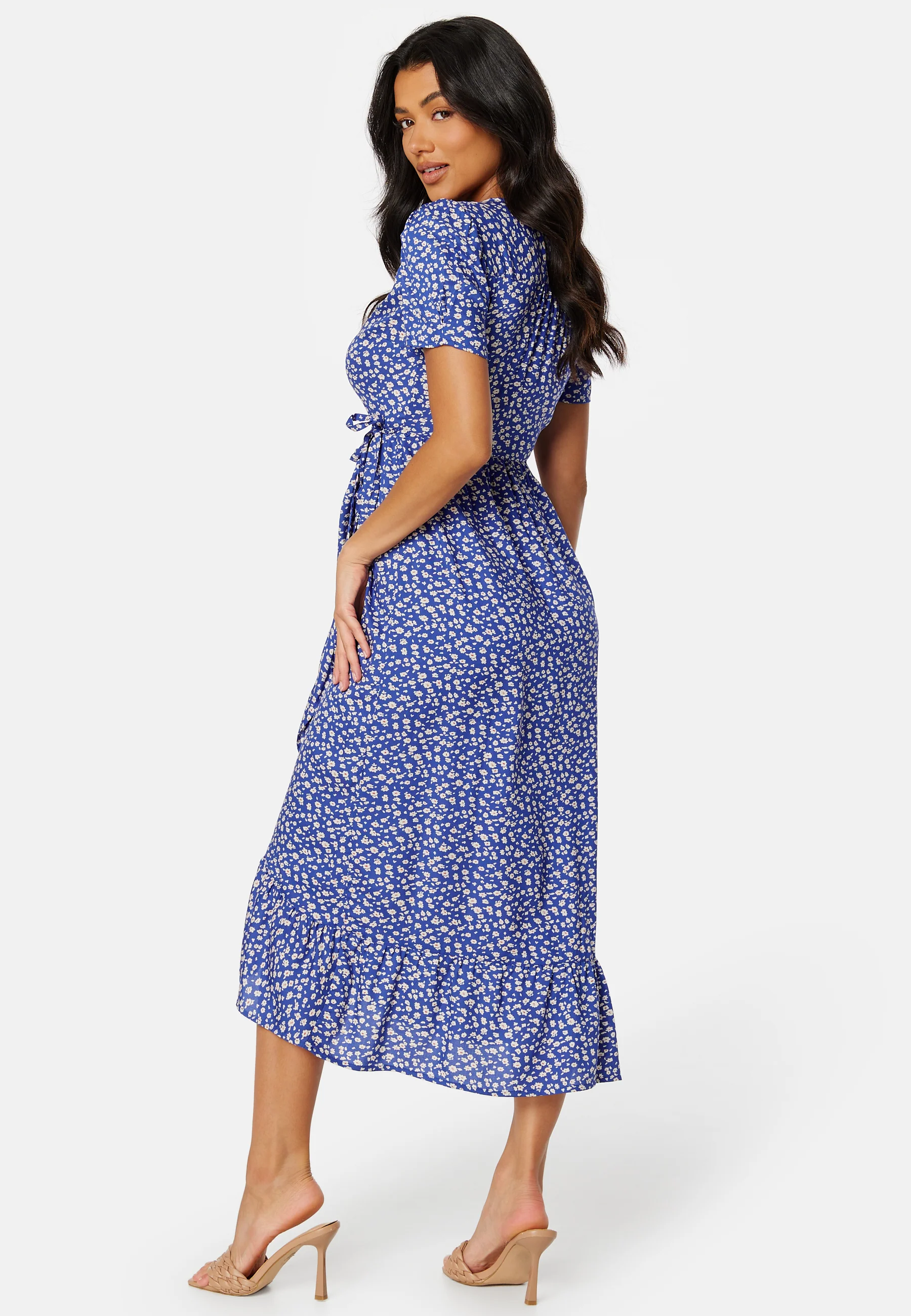 Evie puff sleeve wrap dress - Image 10