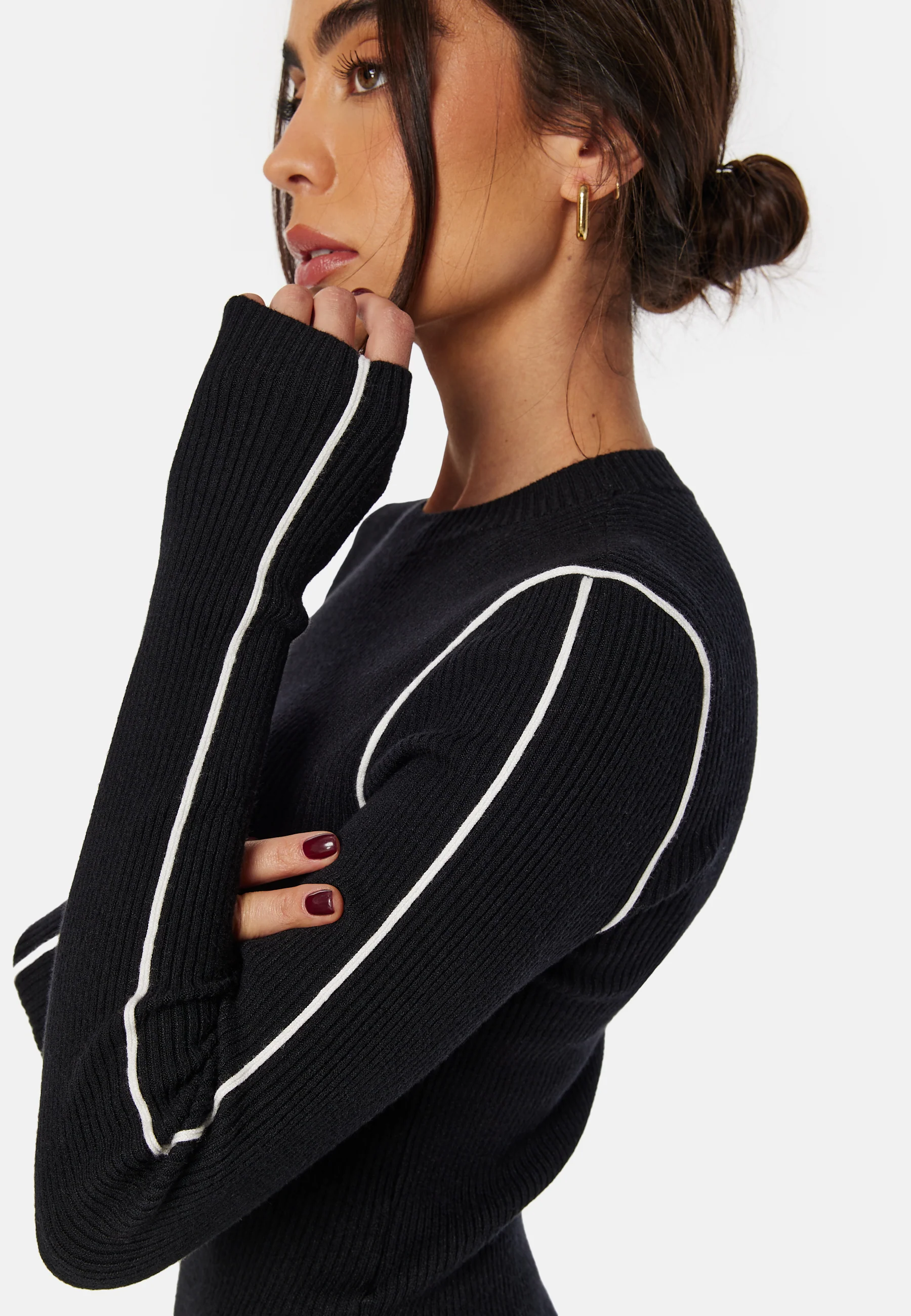 Falke Slim Piping Knit Dress - Image 4