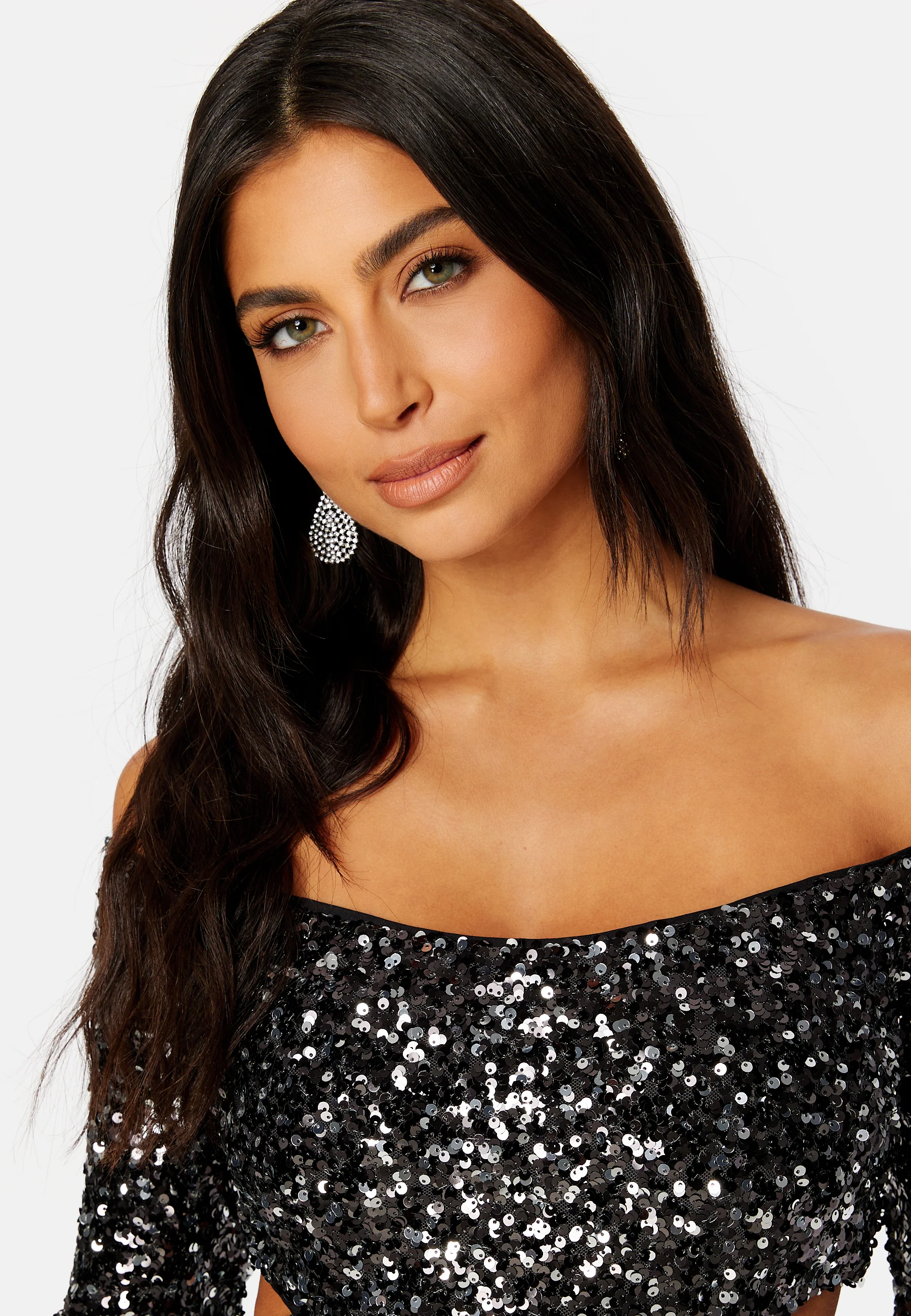 Farrah Sequin Cut Out Back Dress - Image 4
