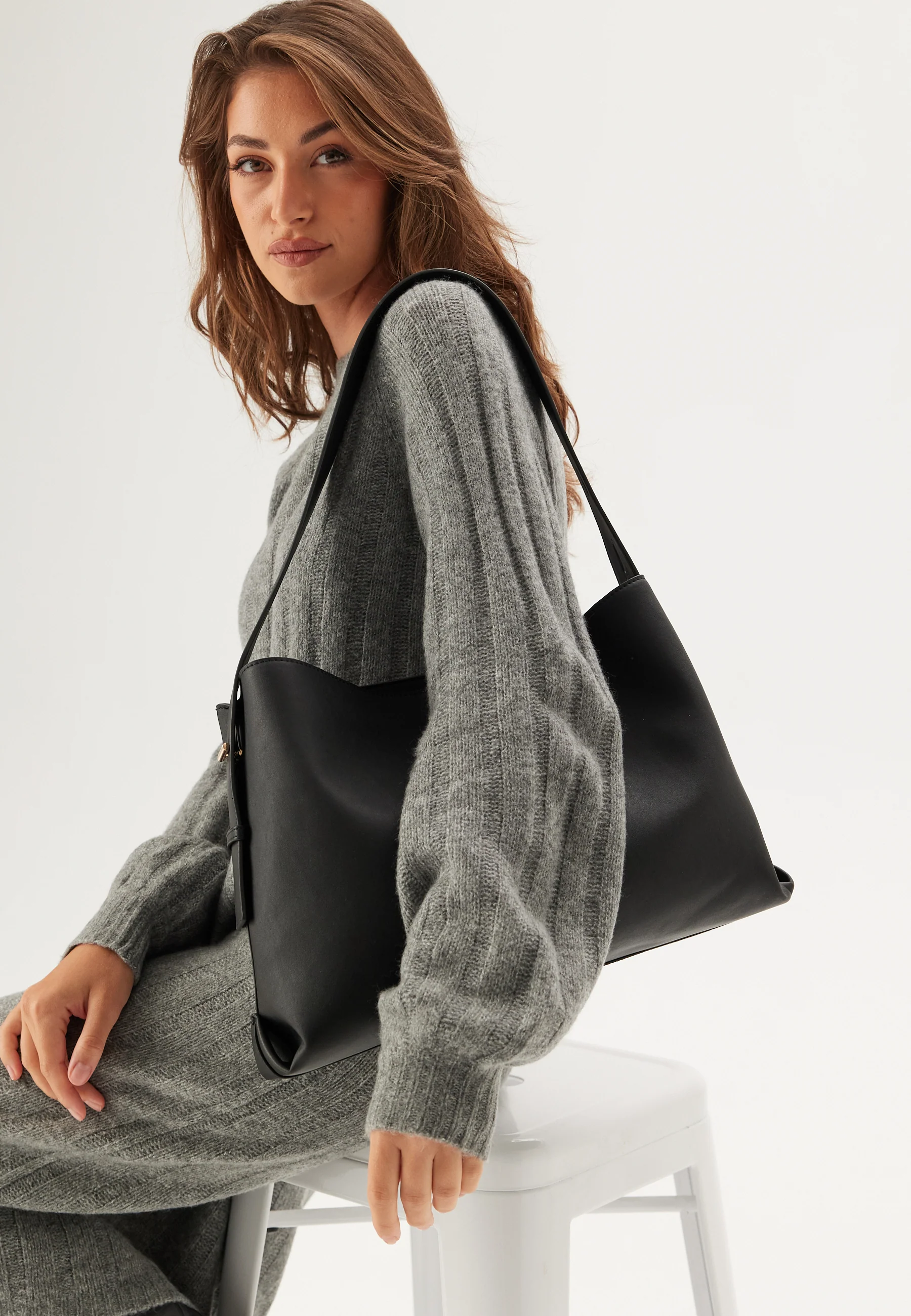 Faux Leather Tote Bag - Image 2