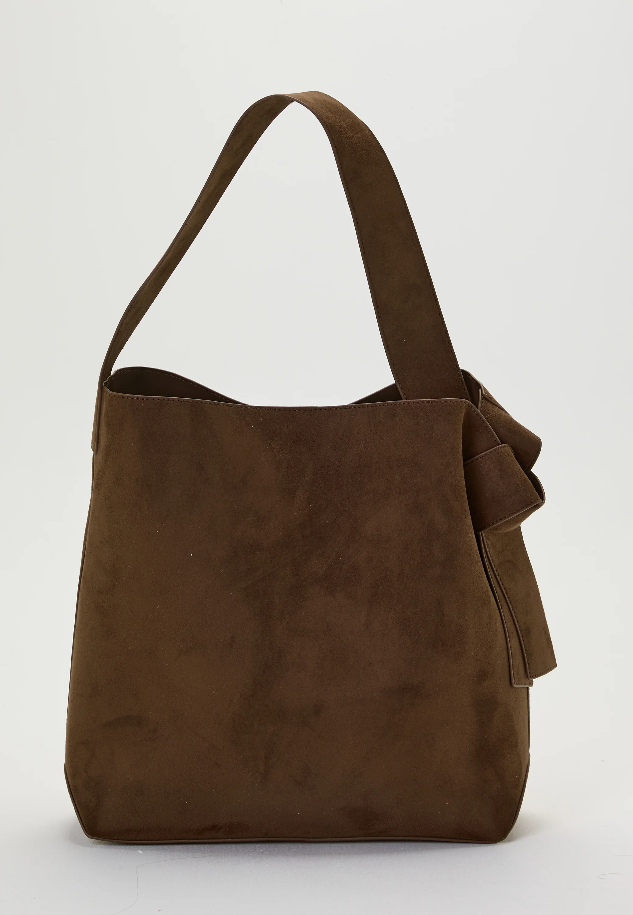 Faux Suede Large Tote Bag - Image 4