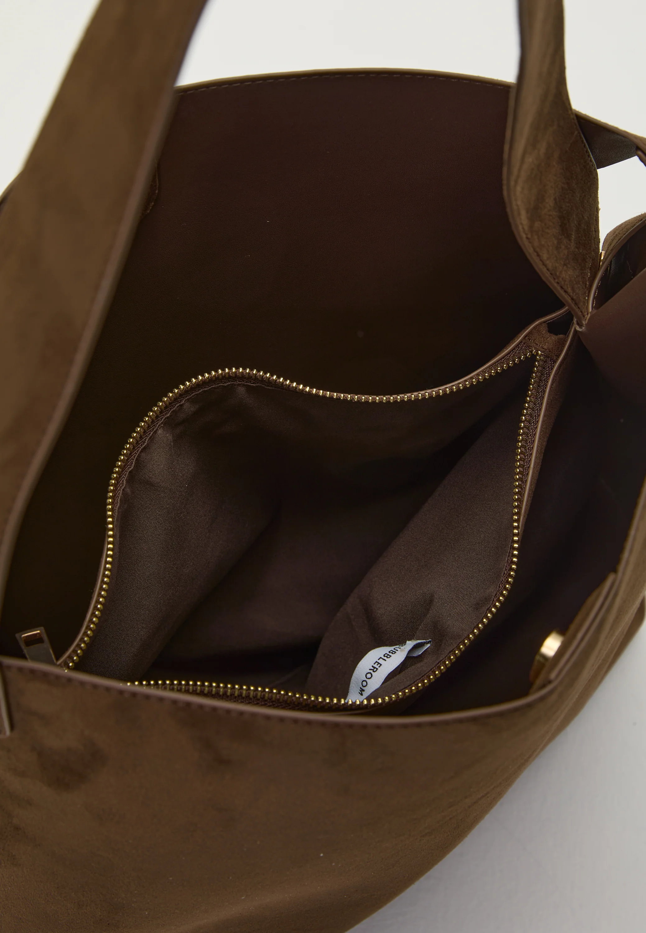 Faux Suede Large Tote Bag - Image 5