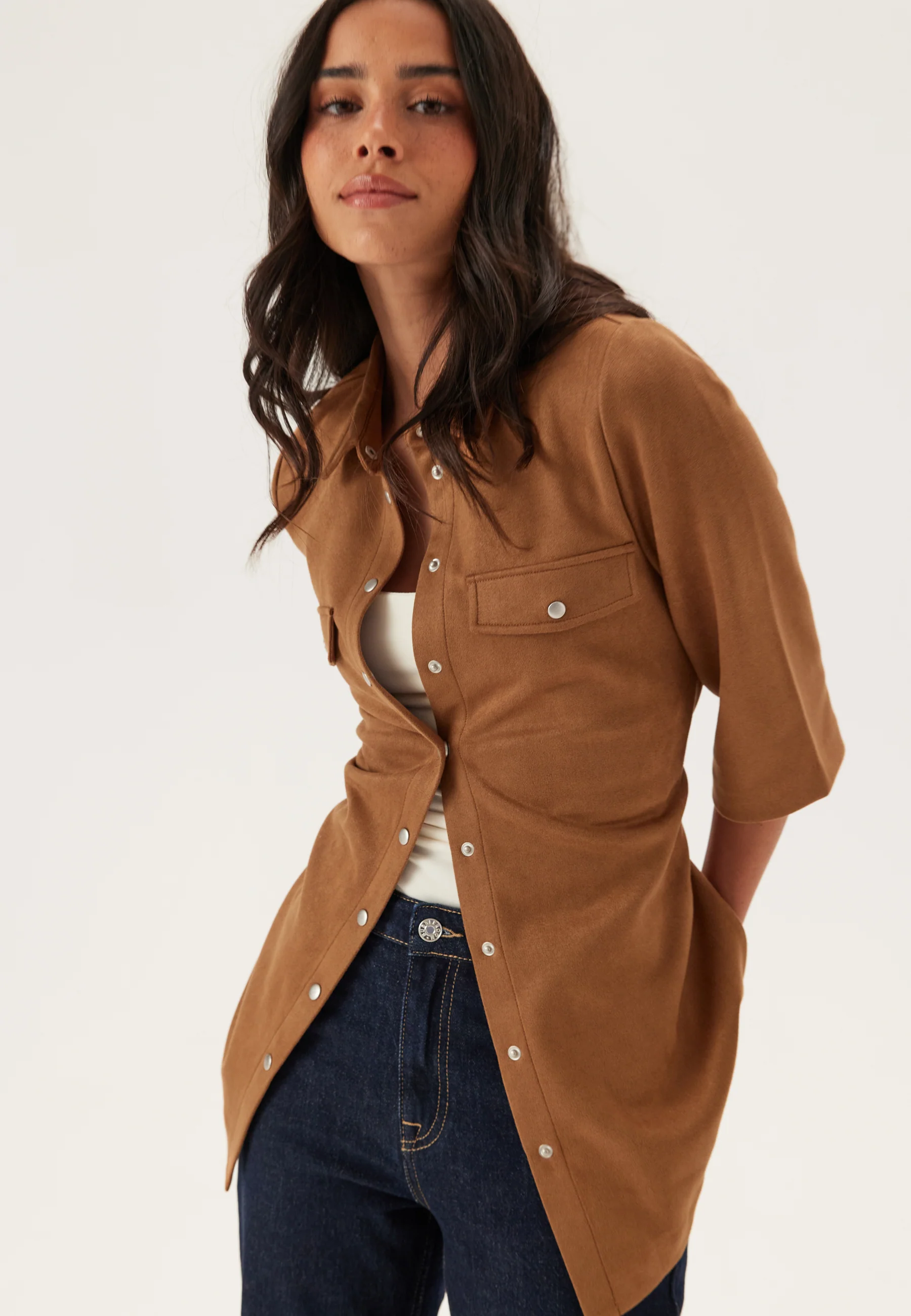 Faux Suede Shirt - Image 5