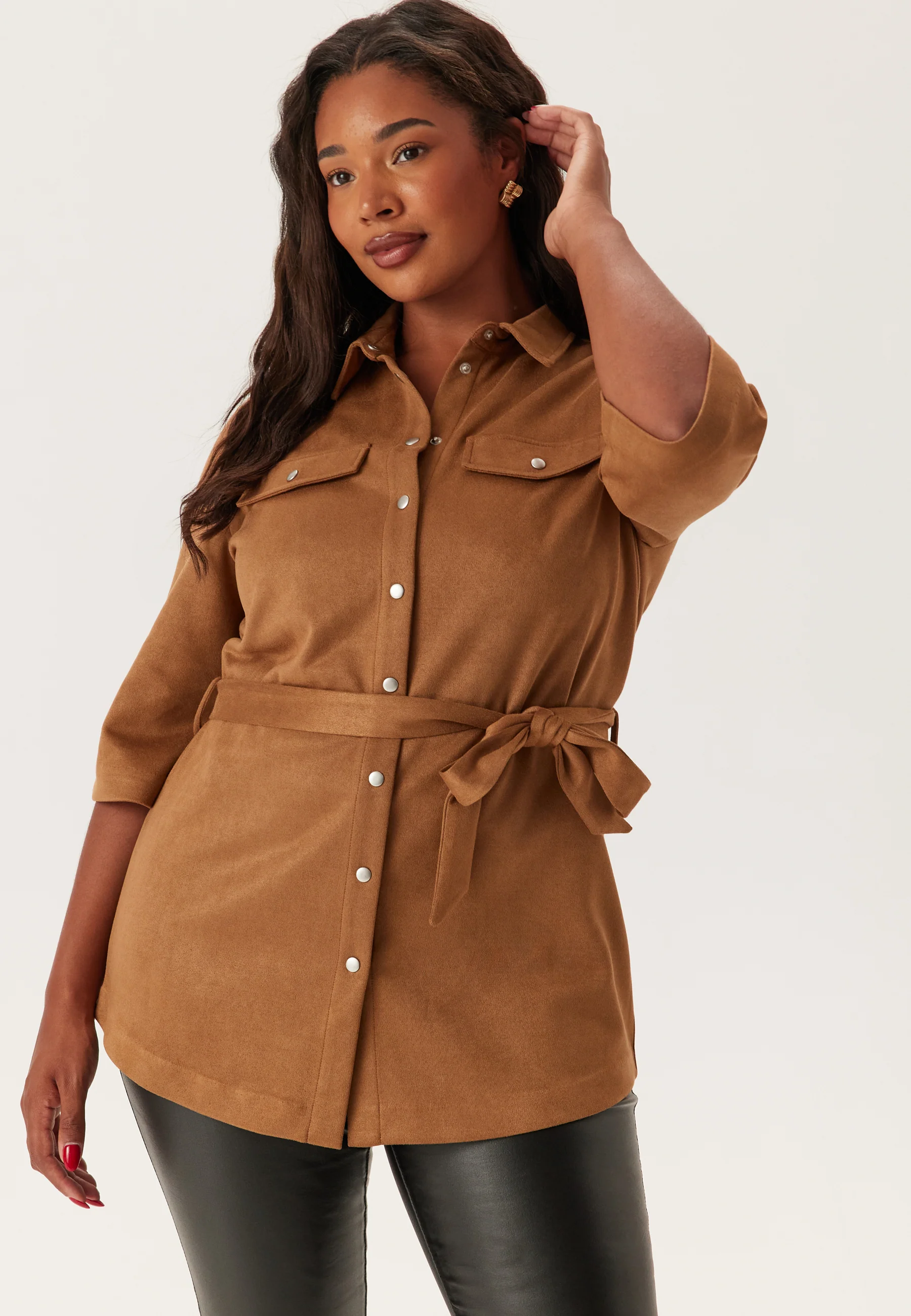 Faux Suede Shirt - Image 9
