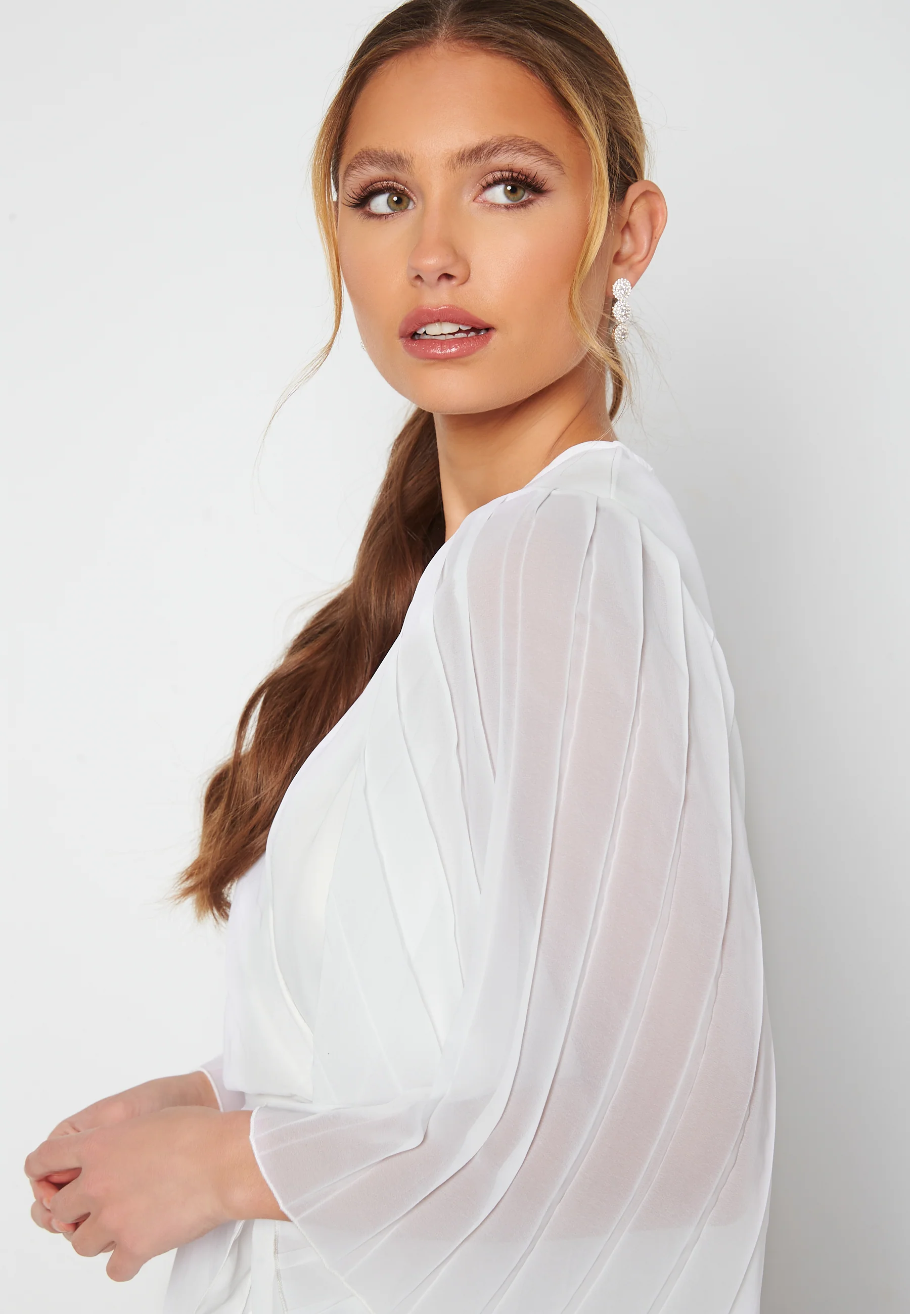 Fayme pleated sleeve dress - Image 3