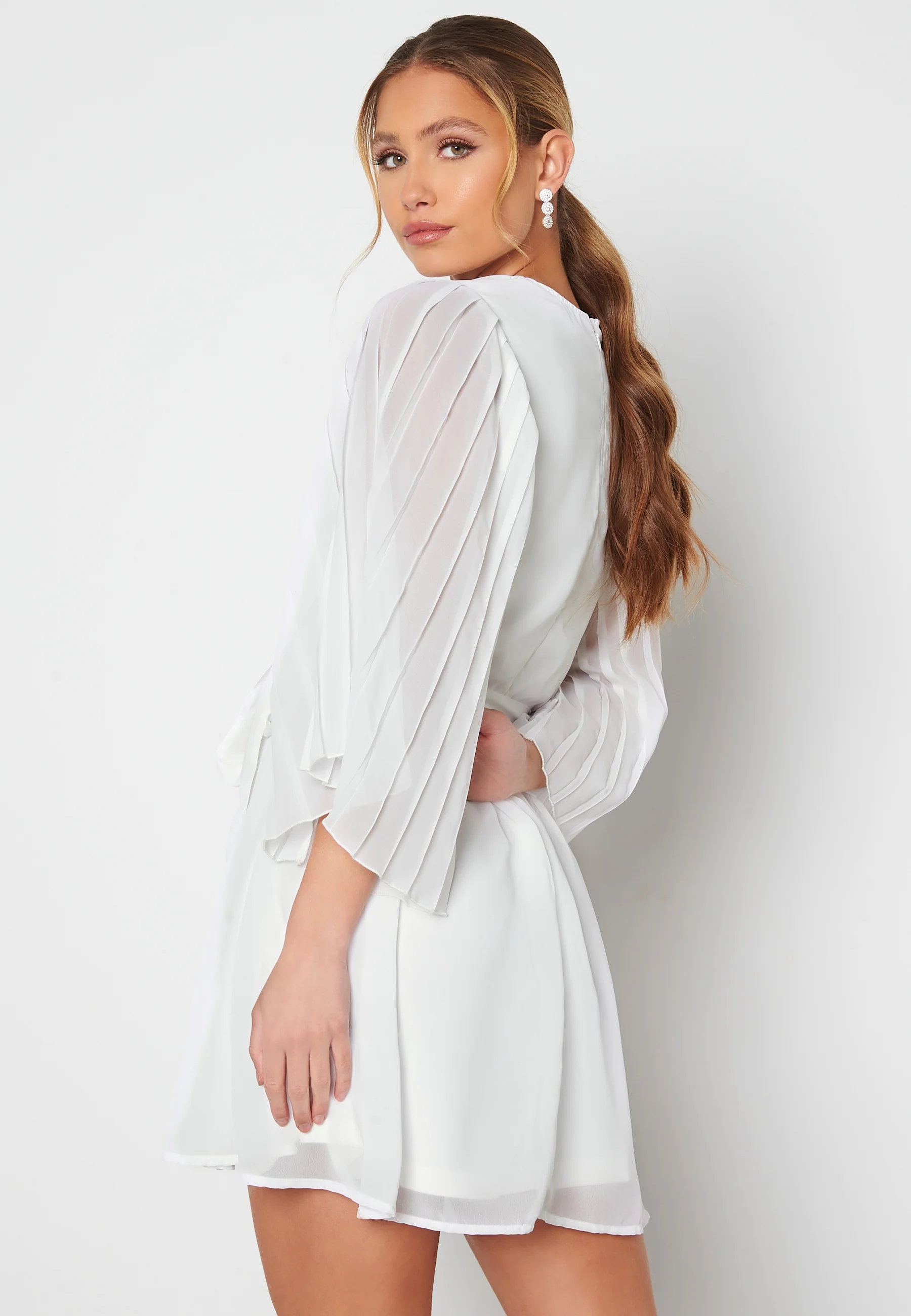 Fayme pleated sleeve dress - Image 5
