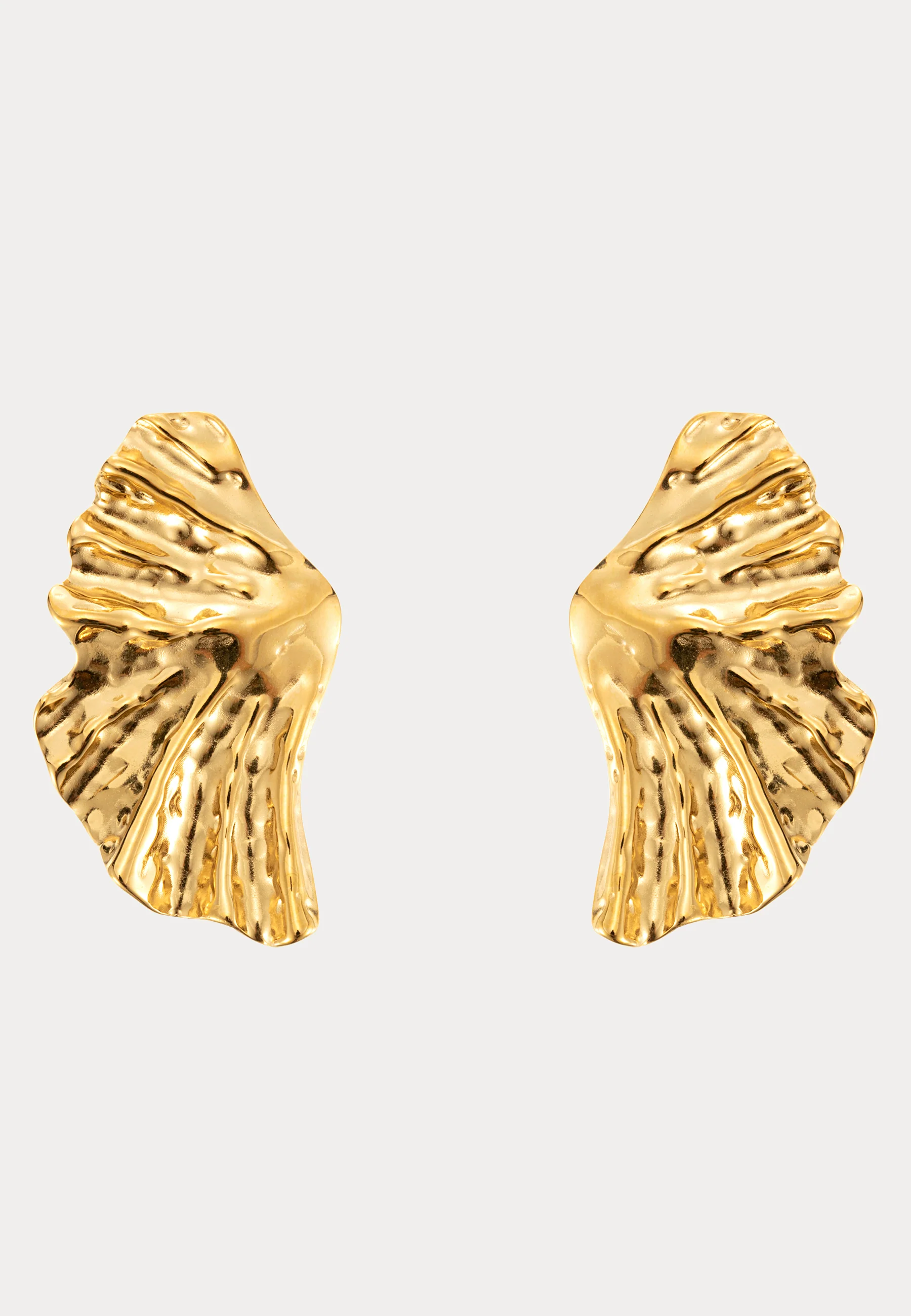 Feather Earring Gold - Image 2