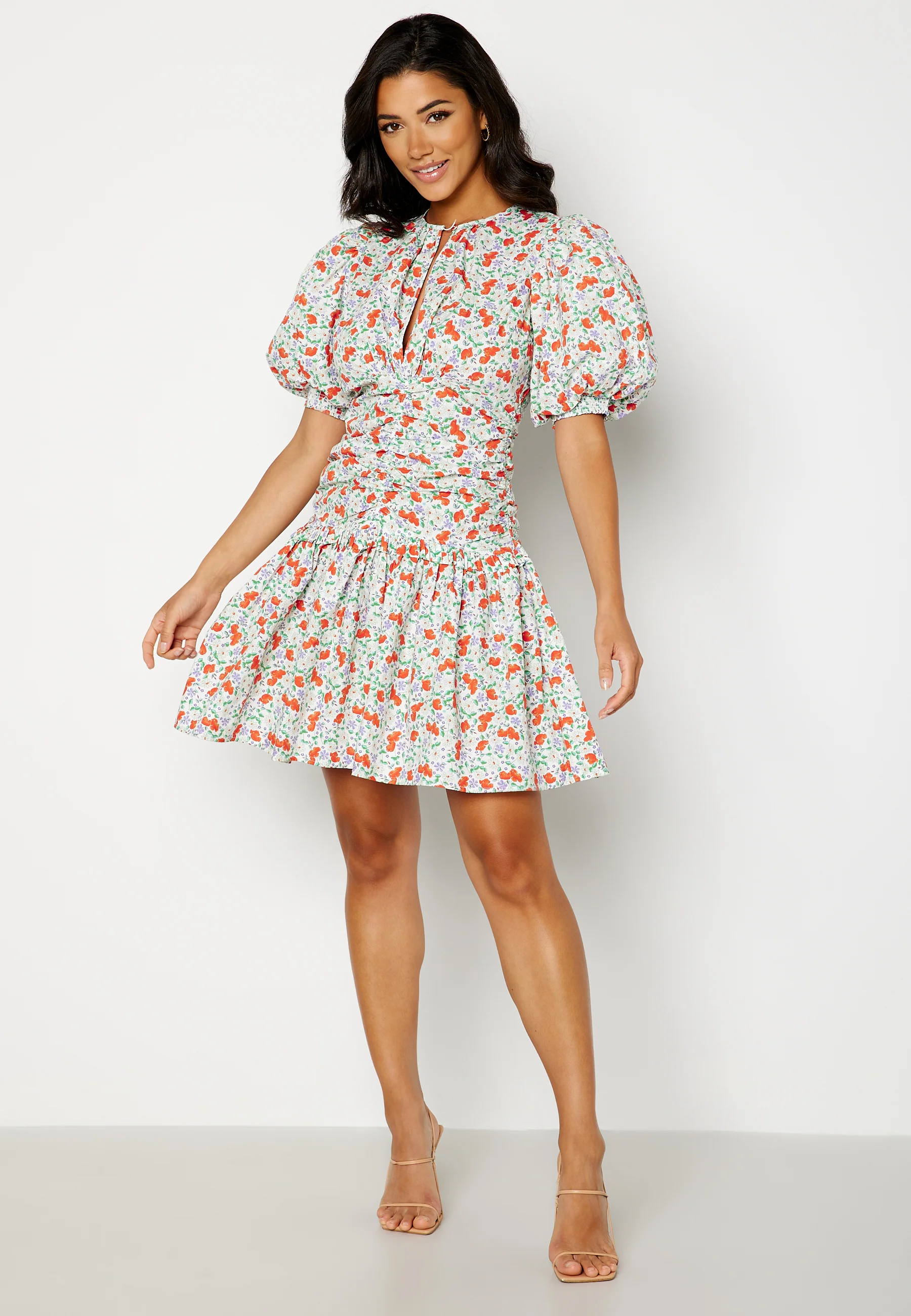 Festive Cotton Mini Dress - Image 2