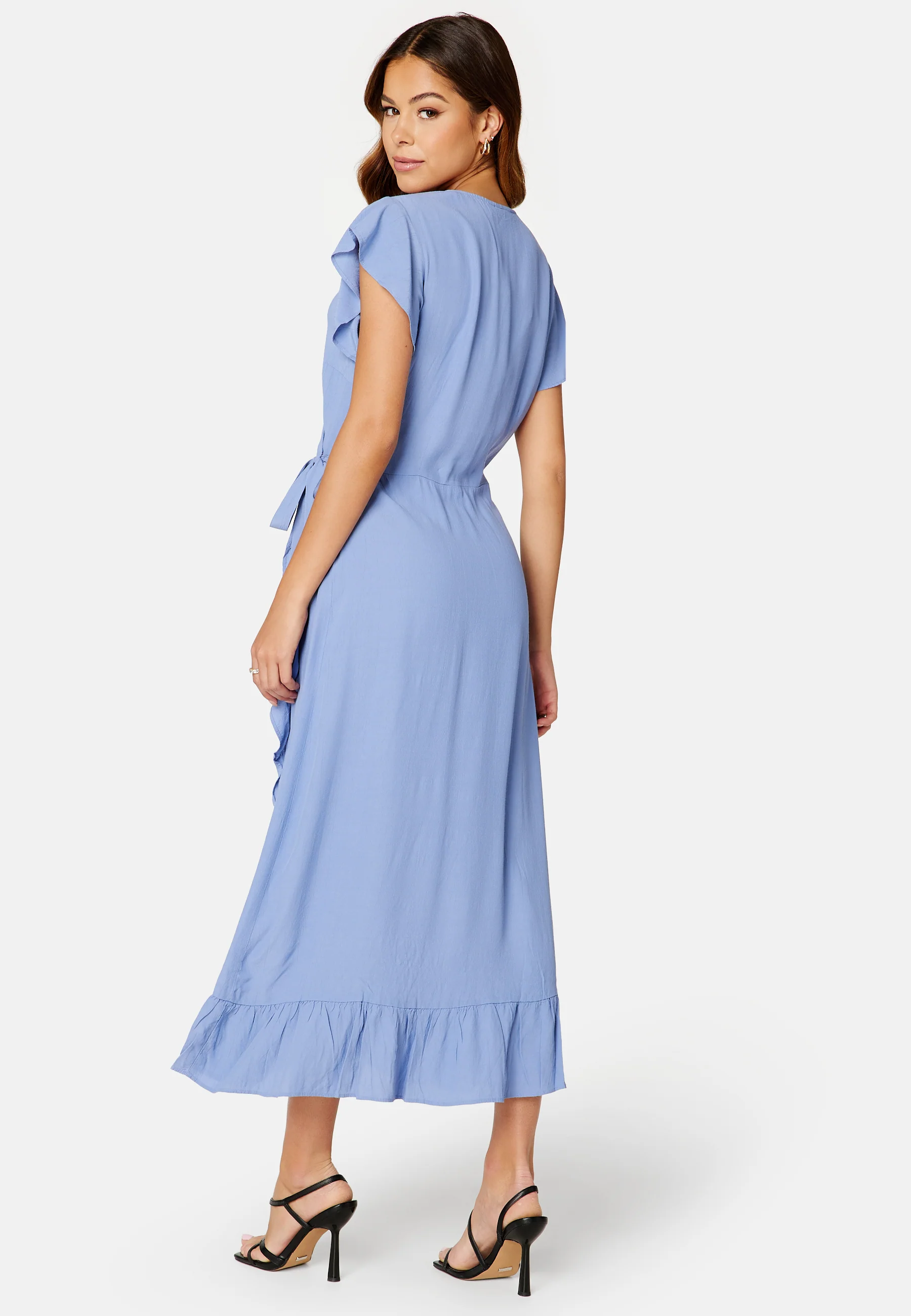 Fini Wrap S/S Long Dress - Image 2