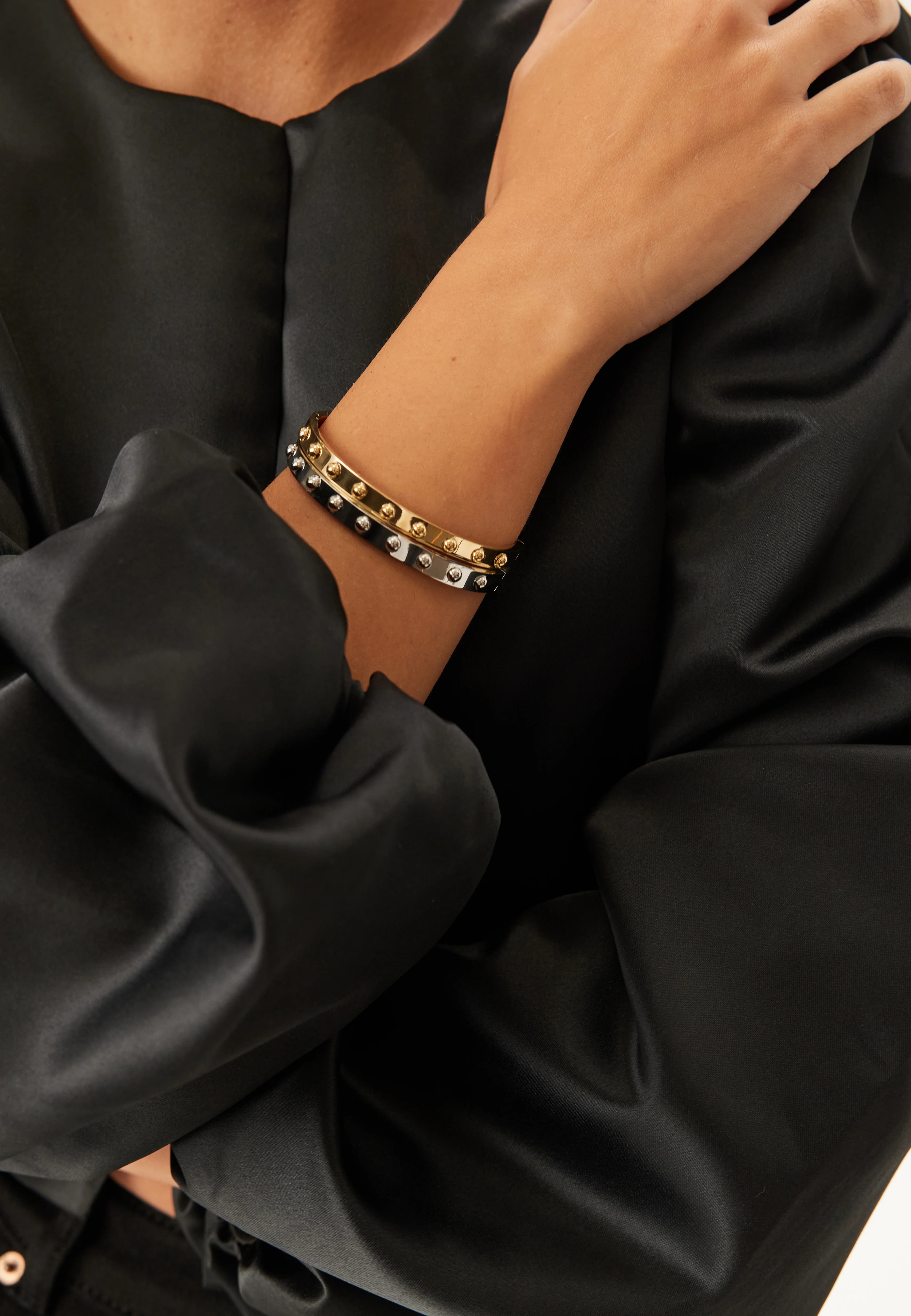 Fiona Dot Bangle Gold - Image 2