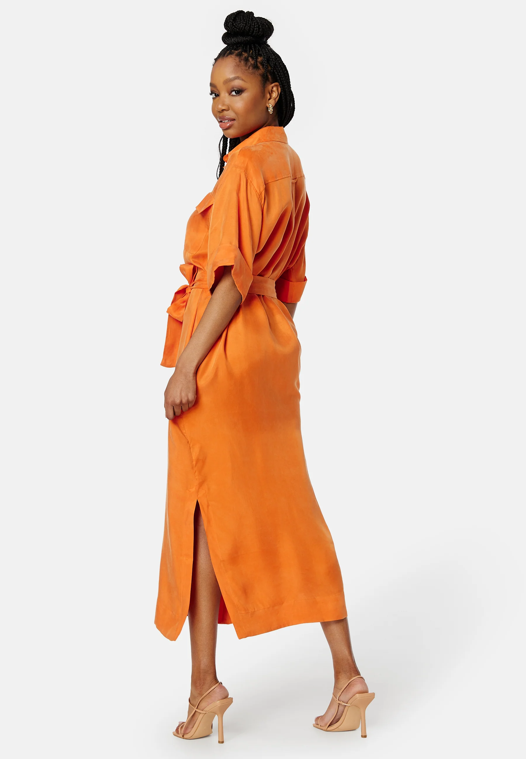 Flap Pocket Shirt Dress - Image 2
