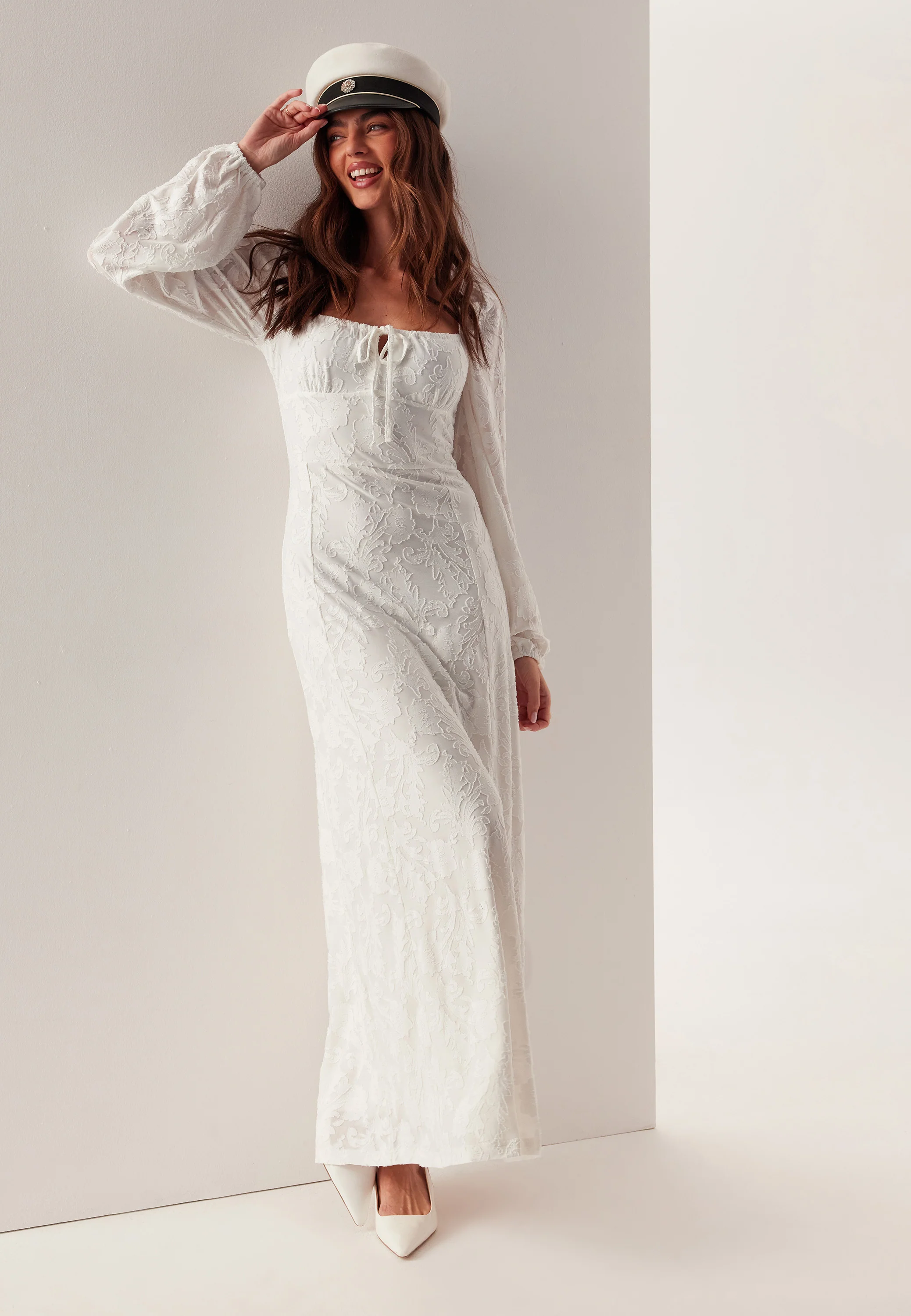 Floral Structure Dress - Image 5