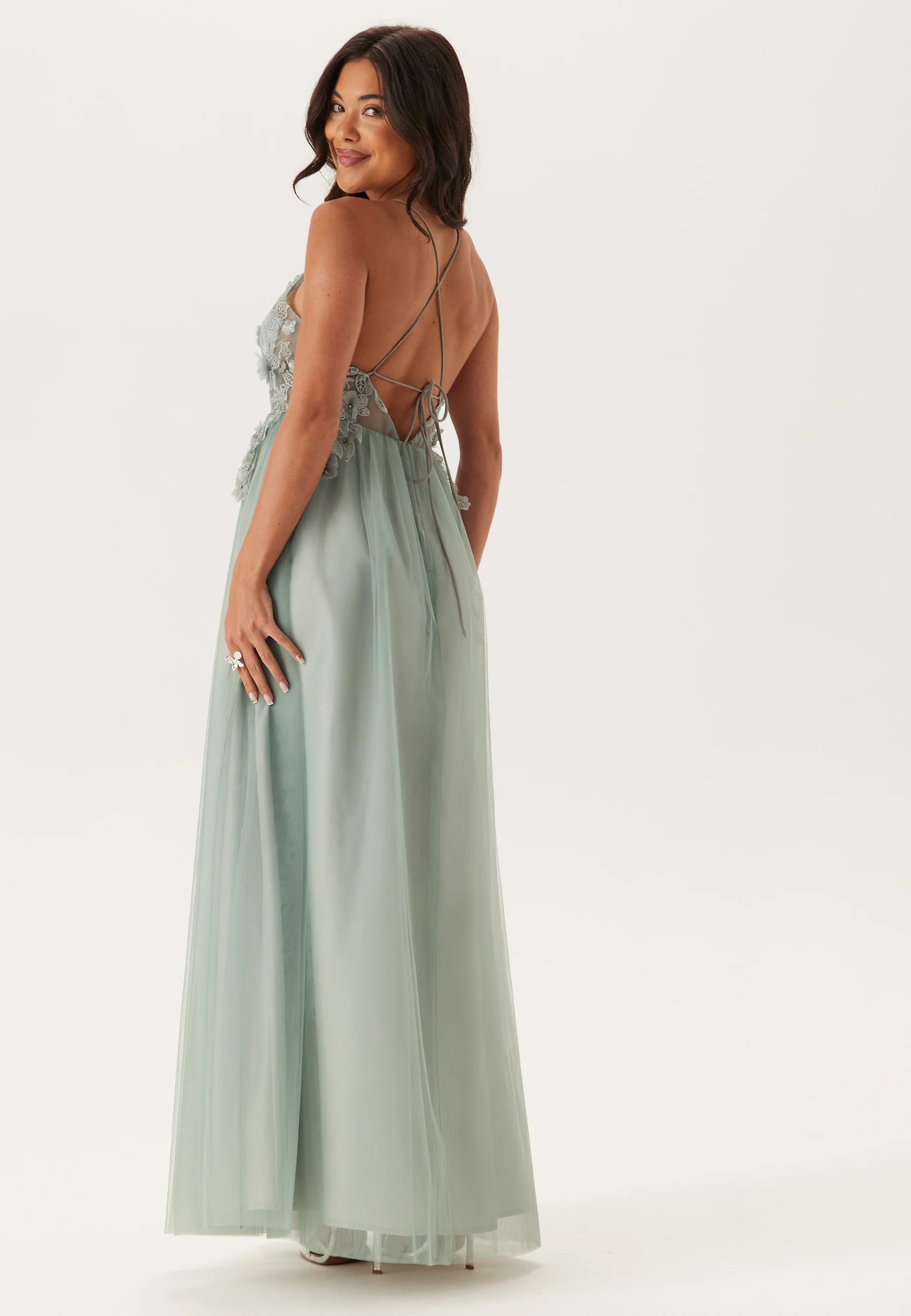 Floral tulle Gown - Image 5