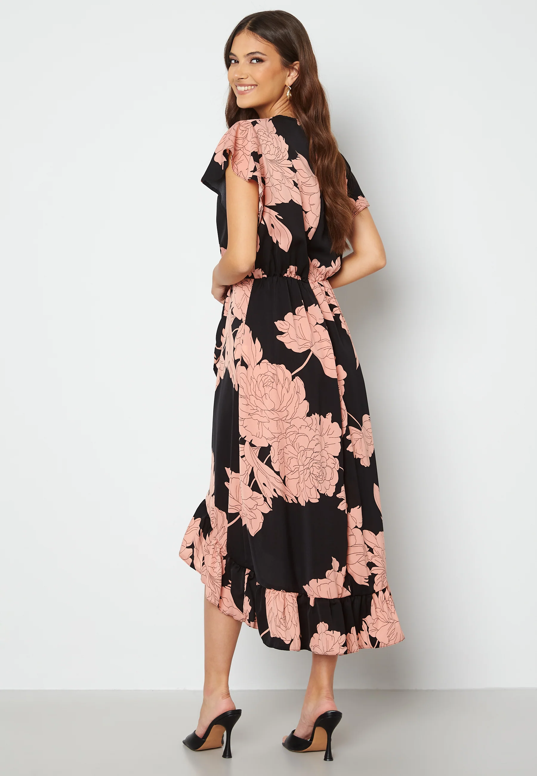 Floral Wrap Front Maxi Dress - Image 2