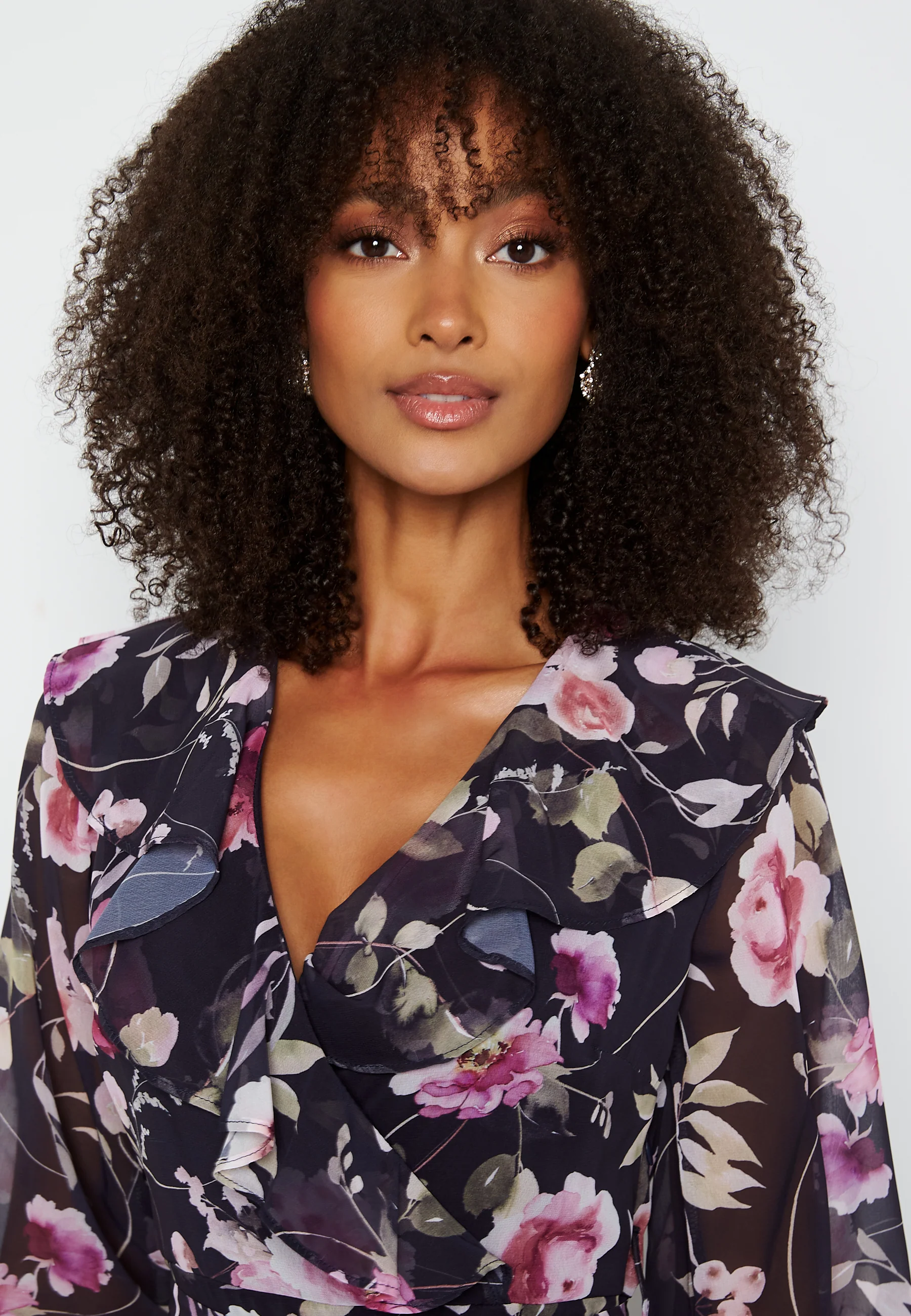Flounce 3/4 Sleeve Dress - Image 4