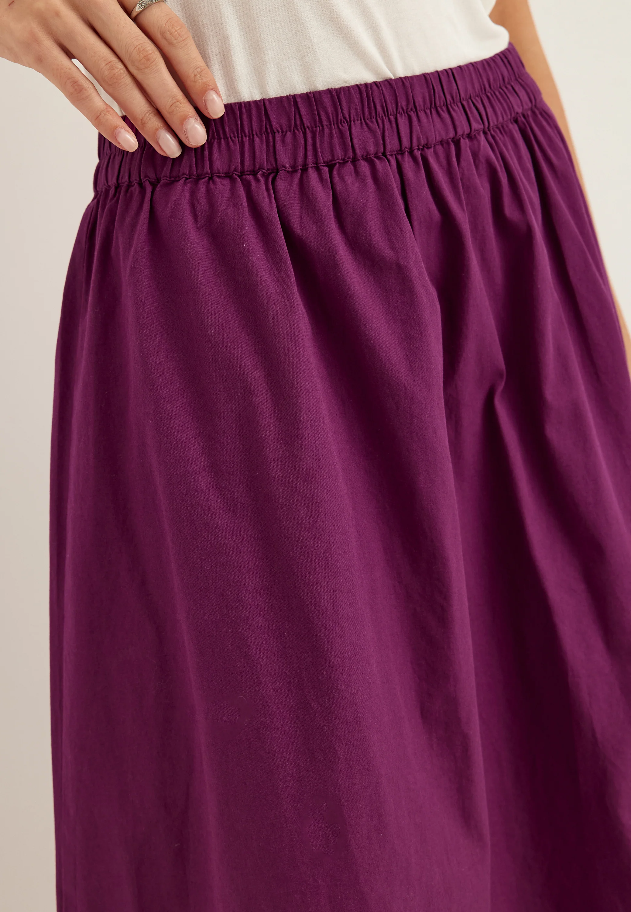Flounce Detail Cotton Skirt - Image 4