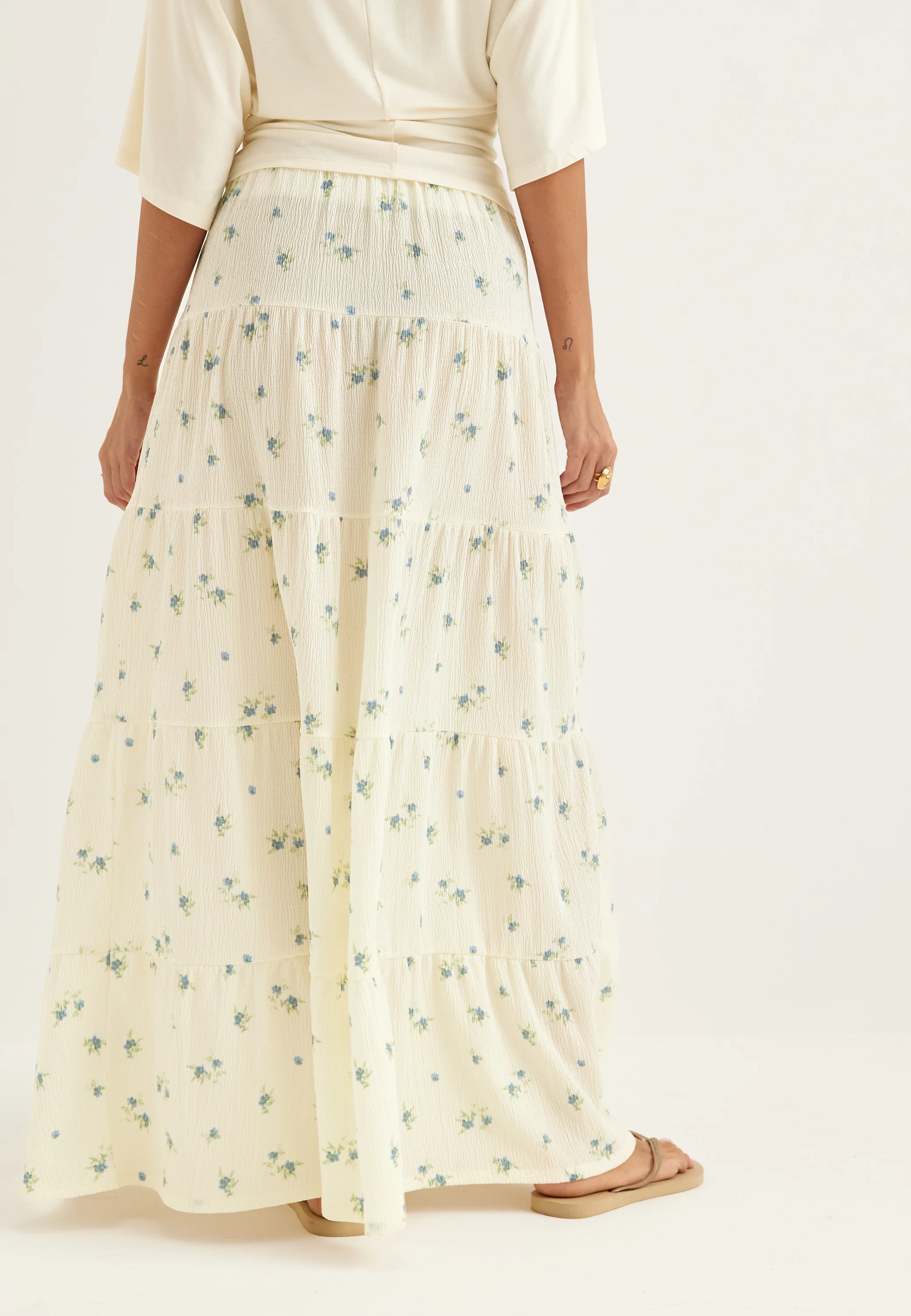 Flounce Maxi Skirt - Image 3
