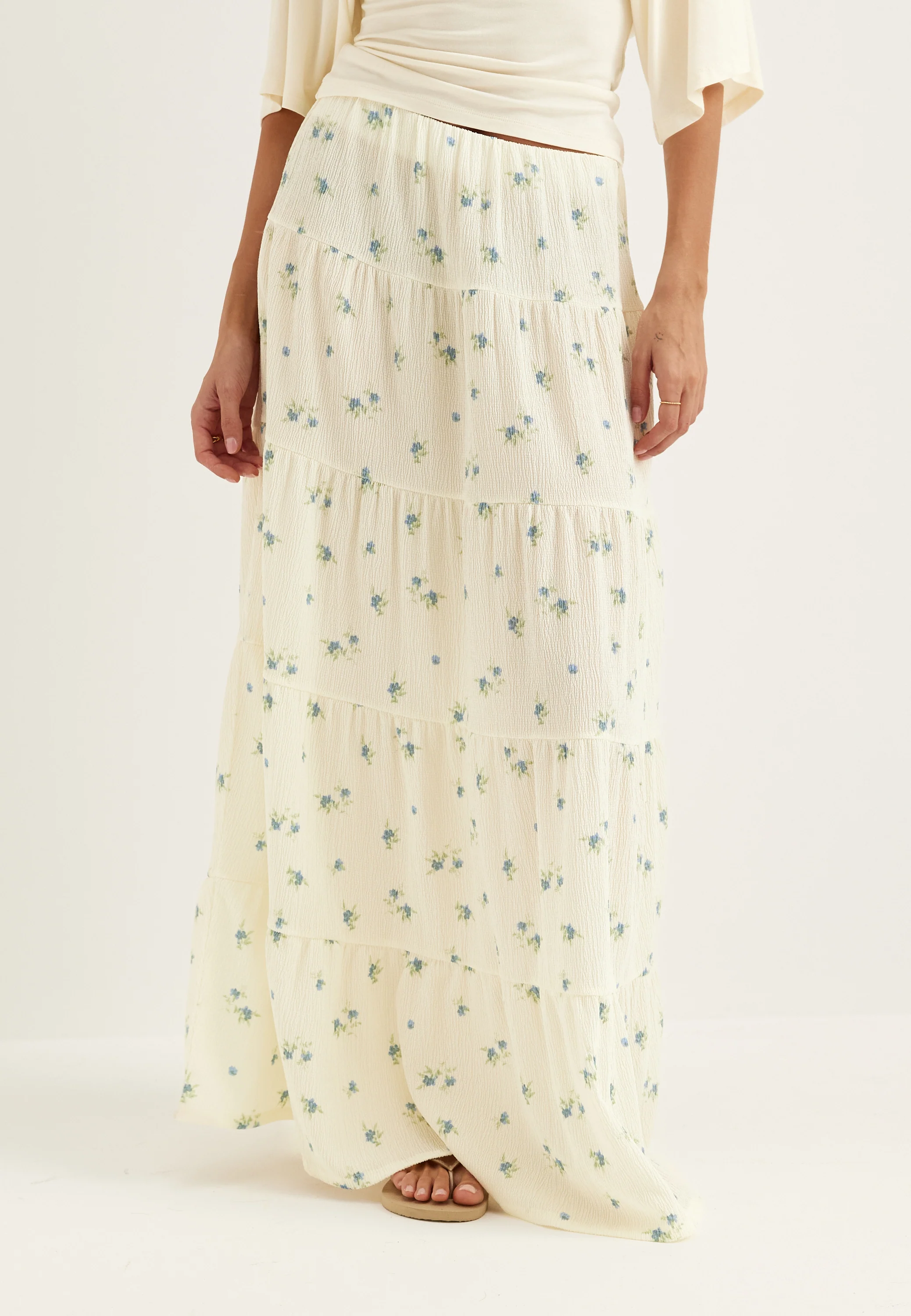Flounce Maxi Skirt - Image 4